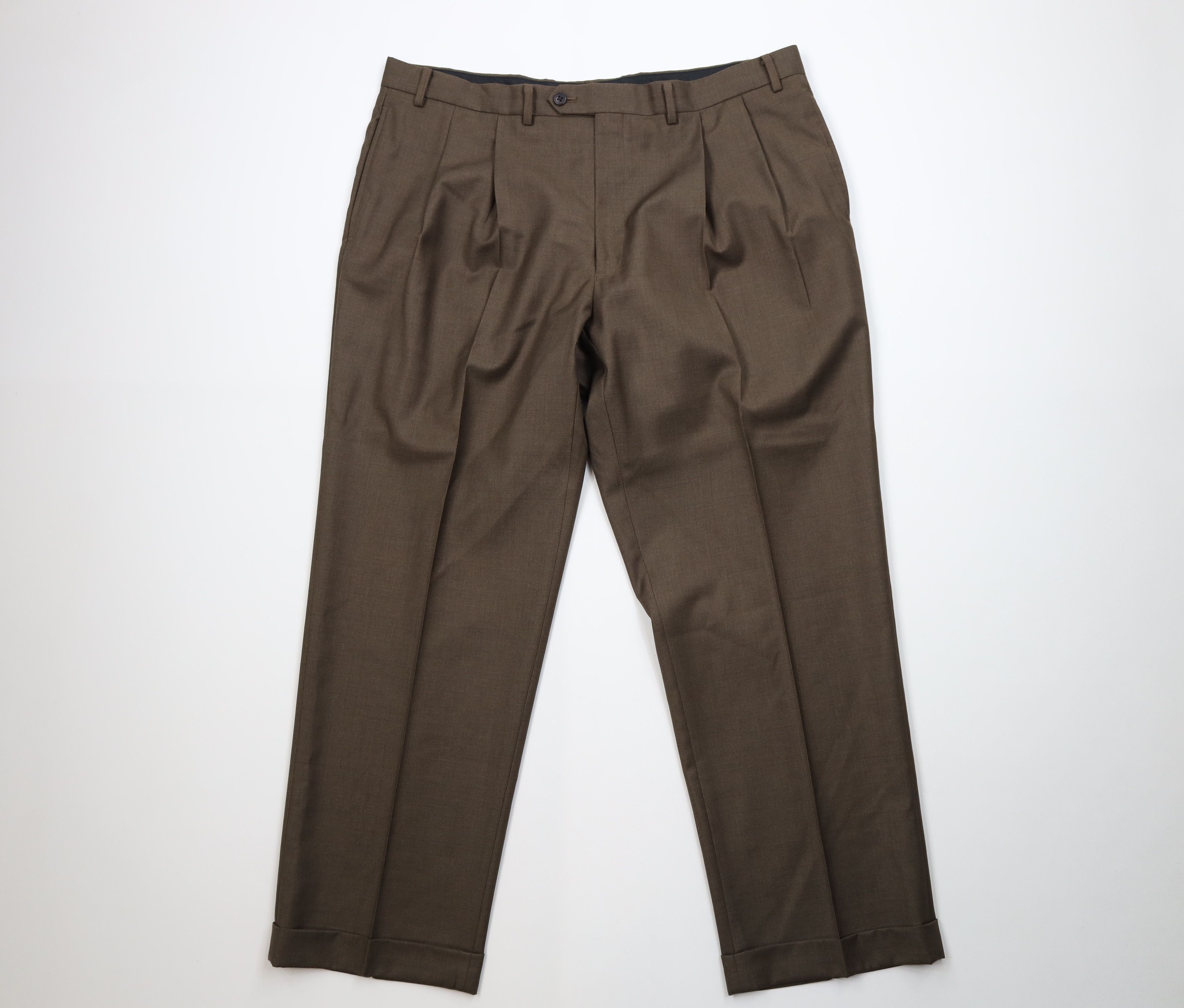 Ralph Lauren Vintage Ralph Lauren Wide Leg Chino Pants Heather Brown Size US 40 / EU 56 - 1 Thumbnail