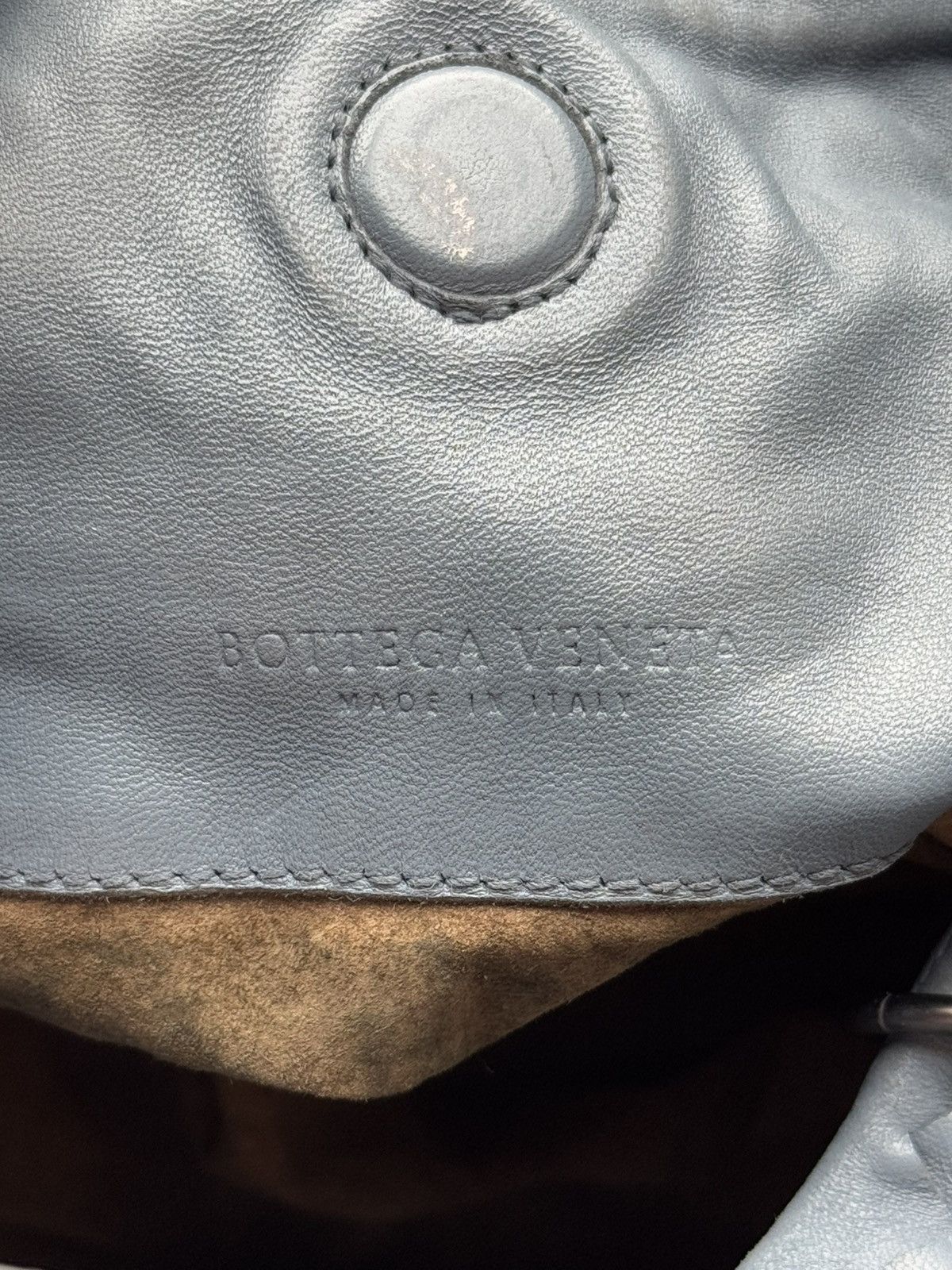 Bottega Veneta Bottega Veneta Blue Leather Intrecciato Campana Hobo Size ONE SIZE - 10 Thumbnail