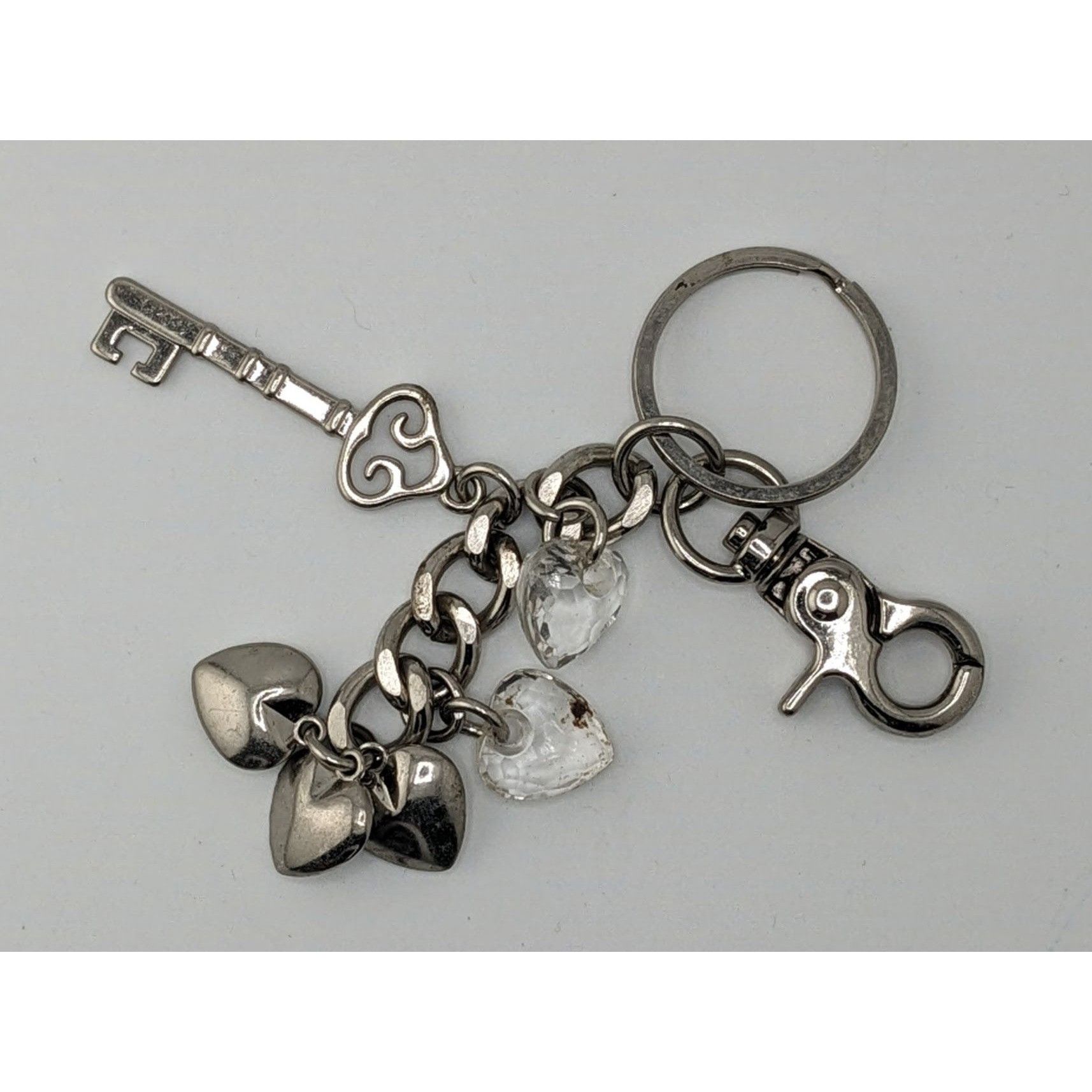 Other Hearts And Gems Silver Tone Charm Keychain With Lobster Clas Size ONE SIZE - 3 Thumbnail