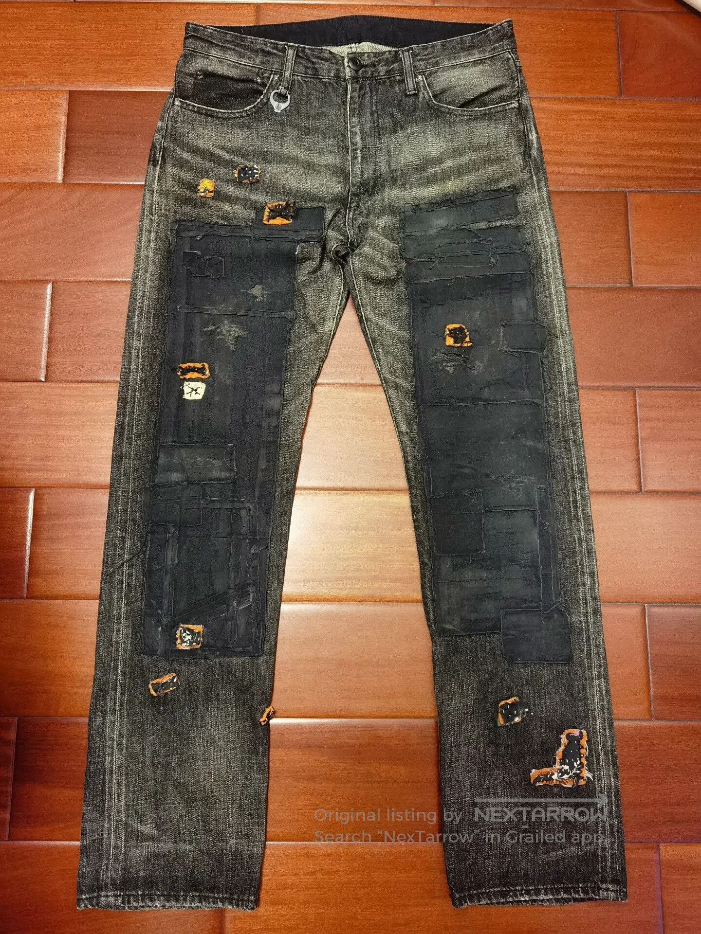 NADA rebirth patchwork denim pants nada harajuku. Size US 30 / EU 46 - 1 Thumbnail