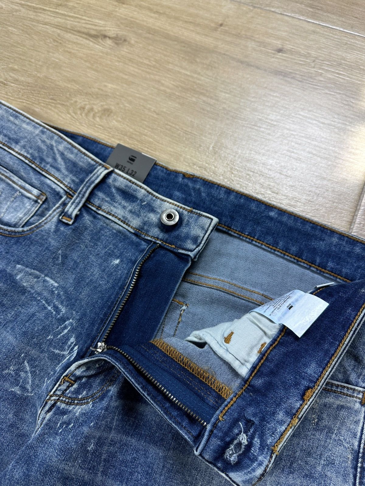 G-Star NEW!!! G-Star Raw 3301 Deconstructed Skinny Denim Jeans Size US 35 - 4 Thumbnail