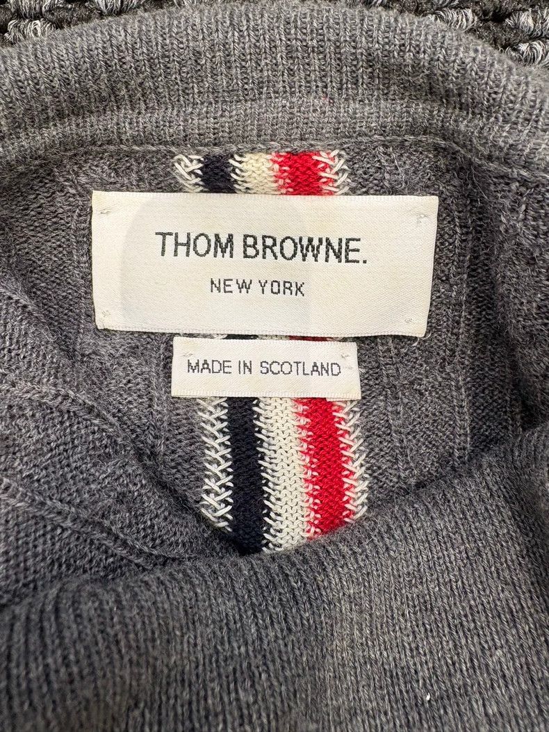 Thom Browne Thom Browne Dark grey wool sweater Size US XXL / EU 58 / 5 - 5 Thumbnail