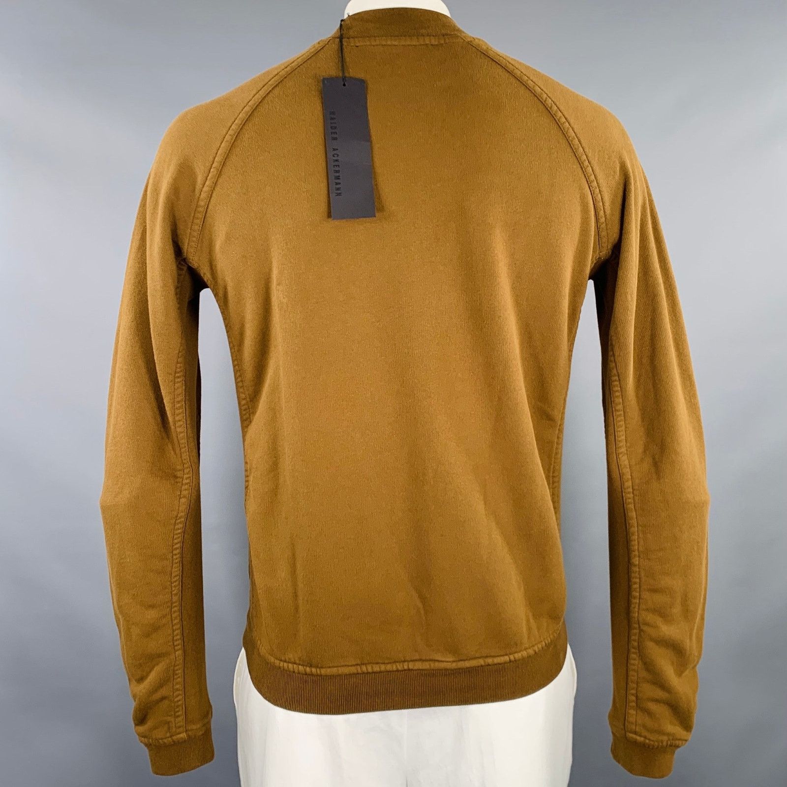 Haider Ackermann HAIDER ACKERMANN L Brown Cotton Blend Crew Neck Sweatshirt Size US L / EU 52-54 / 3 - 3 Thumbnail