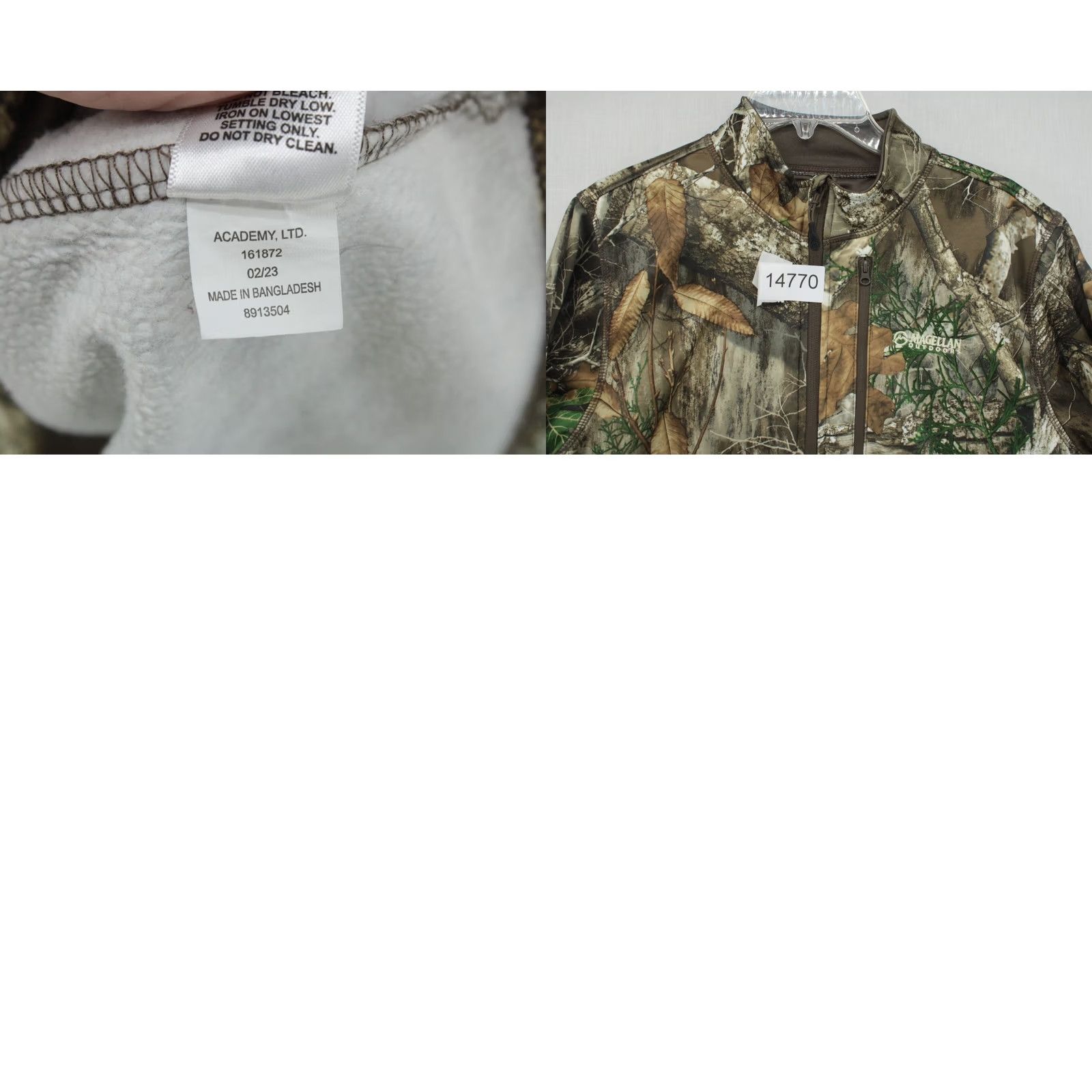 Vintage Magellan Outdoors Camo Hunt Gear Mens Large 1/4 Zip Pullover REALTREE Hunting Shirts Size US L / EU 52-54 / 3 - 8 Thumbnail