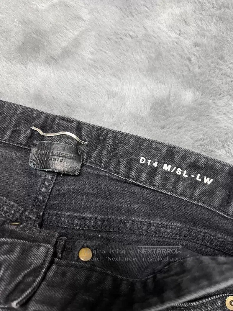 Saint Laurent Paris Saint Laurent Paris Embroidered Signature Black Basic Deni Size US 30 / EU 46 - 3 Thumbnail