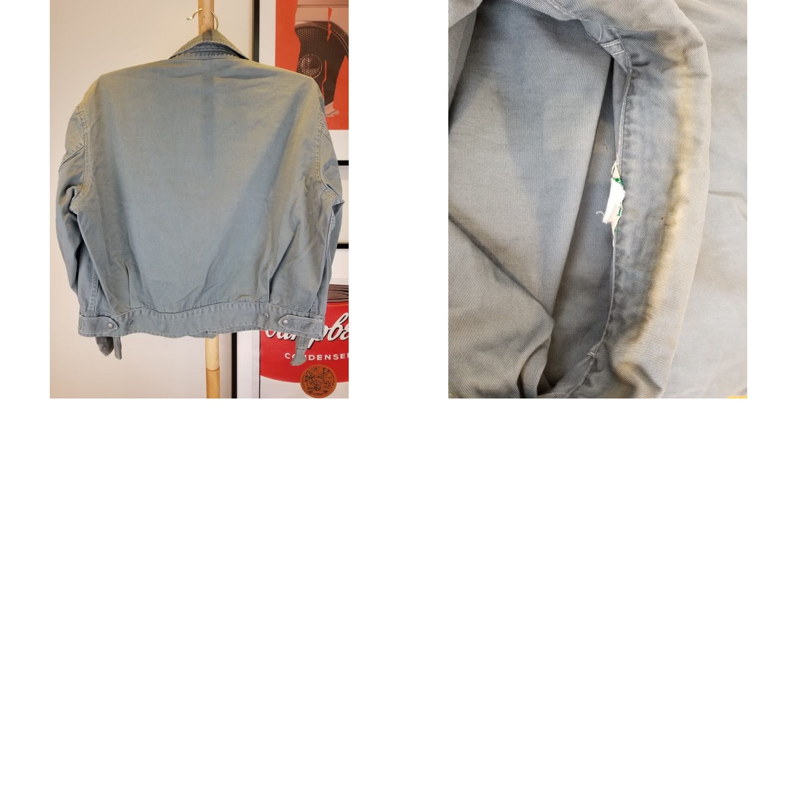 Vintage VINTAGE J. C. Penney WORK MECHANIC CROWN ZIPPER COTTON JACKET XL Gray Bomber Jacket Men Chest 24 24" 23" 20" Crown Zipper Cross Shoulder Mens Size US XL / EU 56 / 4 - 10 Thumbnail