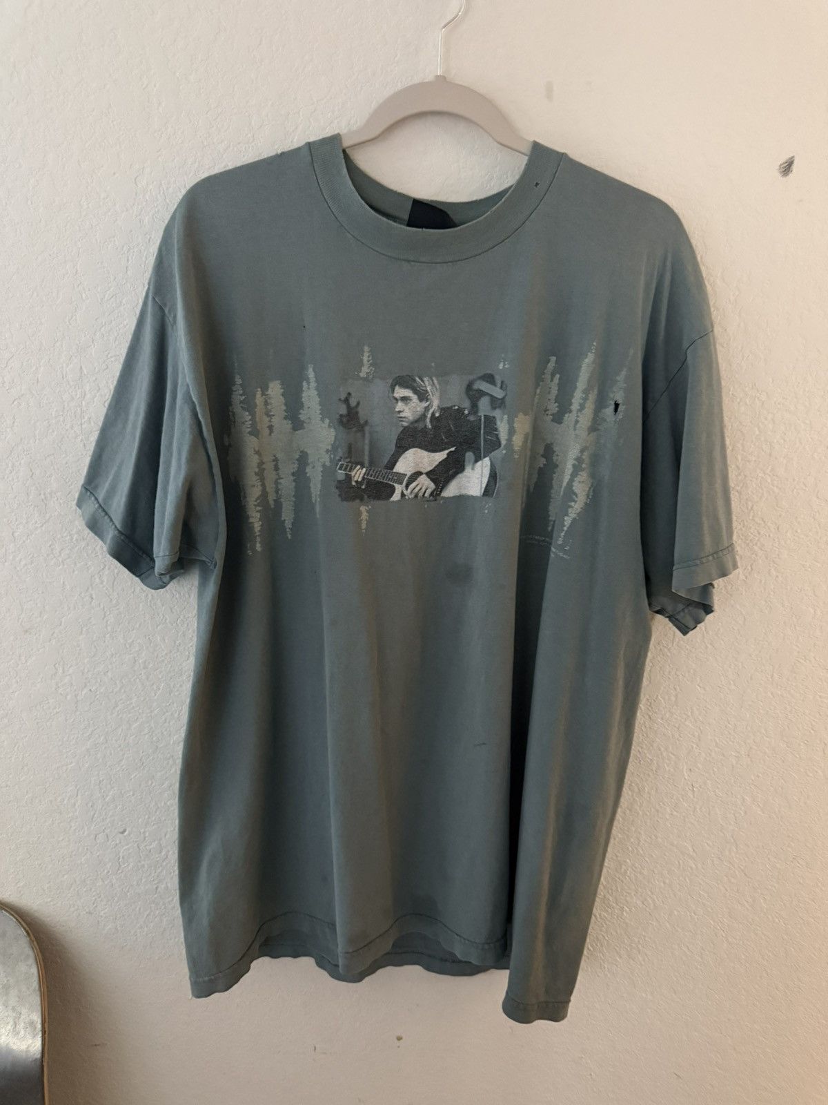 Giant 1997 Nirvana "The End of Music" Kurt Cobain t-shirt Size US XL / EU 56 / 4 - 9 Thumbnail