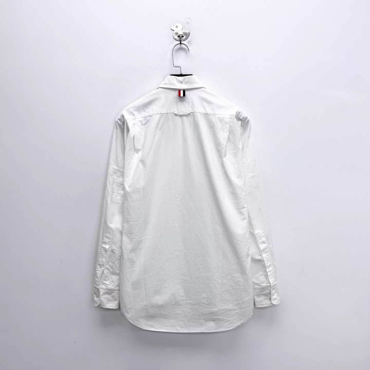 Thom Browne Thom Browne White 4-Stripes Unisex Shirt Size 1 Size US S / EU 44-46 / 1 - 2 Thumbnail