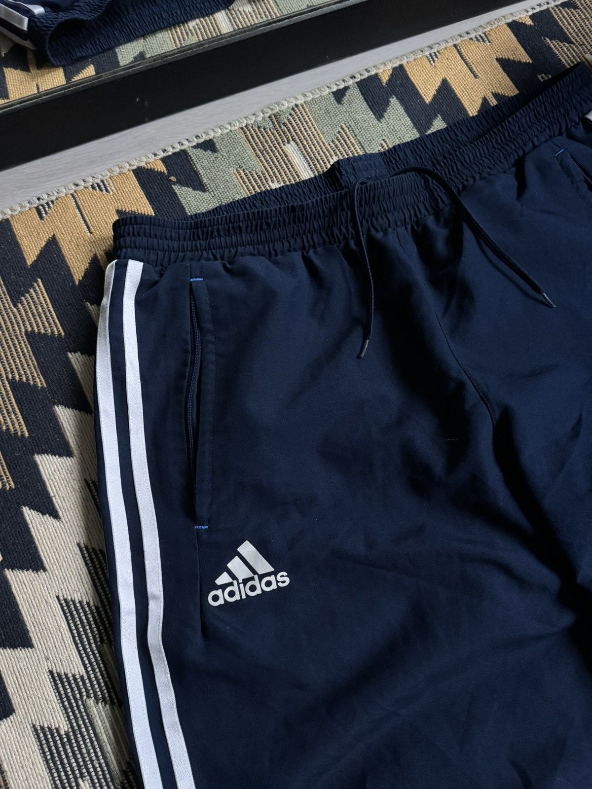 Adidas Vintage Adidas Nylon Y2K 3Stripes Baggy Pants Size US 34 / EU 50 - 6 Thumbnail