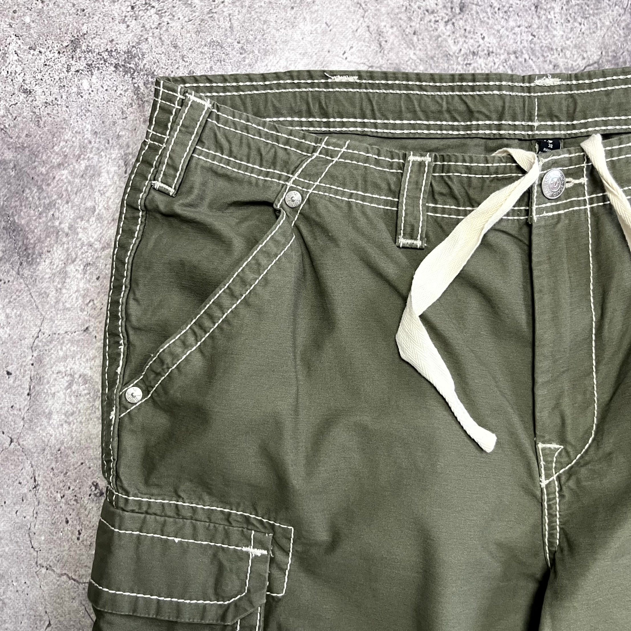 True Religion True Religion Cargo Green Khaki Pants Big T Size 38 2XL Size US 38 / EU 54 - 7 Thumbnail
