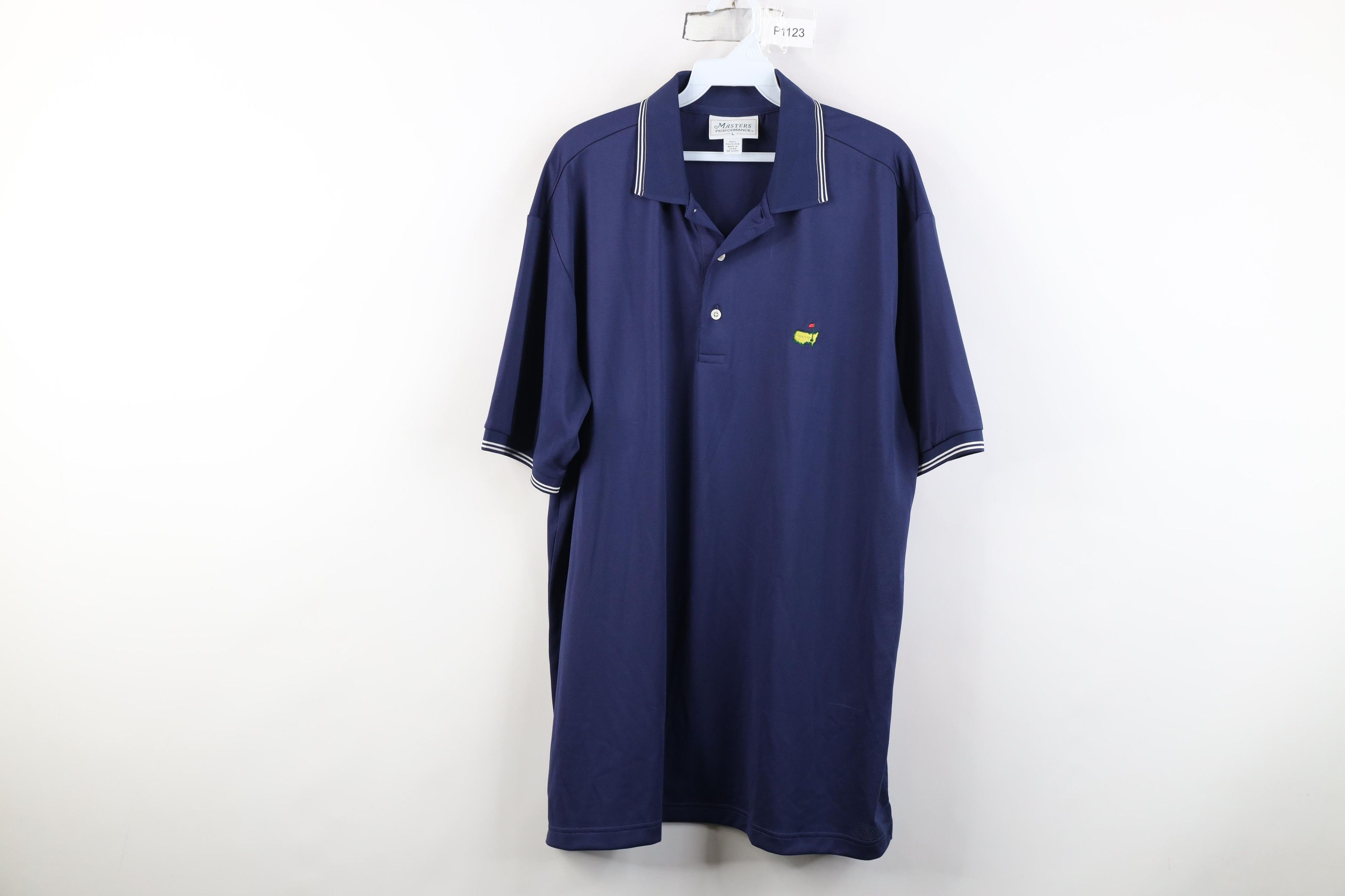 Vintage The Masters Performance Striped Ringer Knit Golf Polo Shirt Size US L / EU 52-54 / 3 - 1 Thumbnail