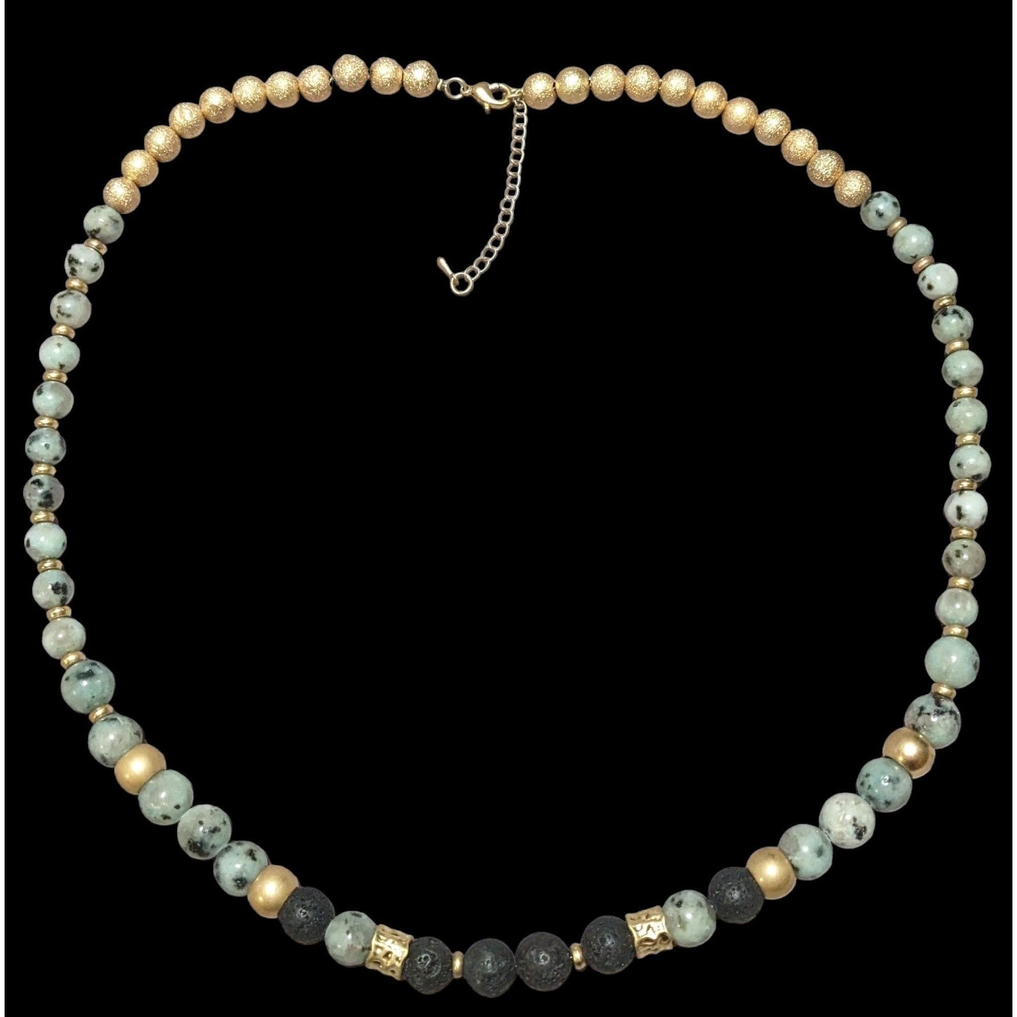 Other Lava Agate Beaded Necklace Size ONE SIZE - 1 Thumbnail