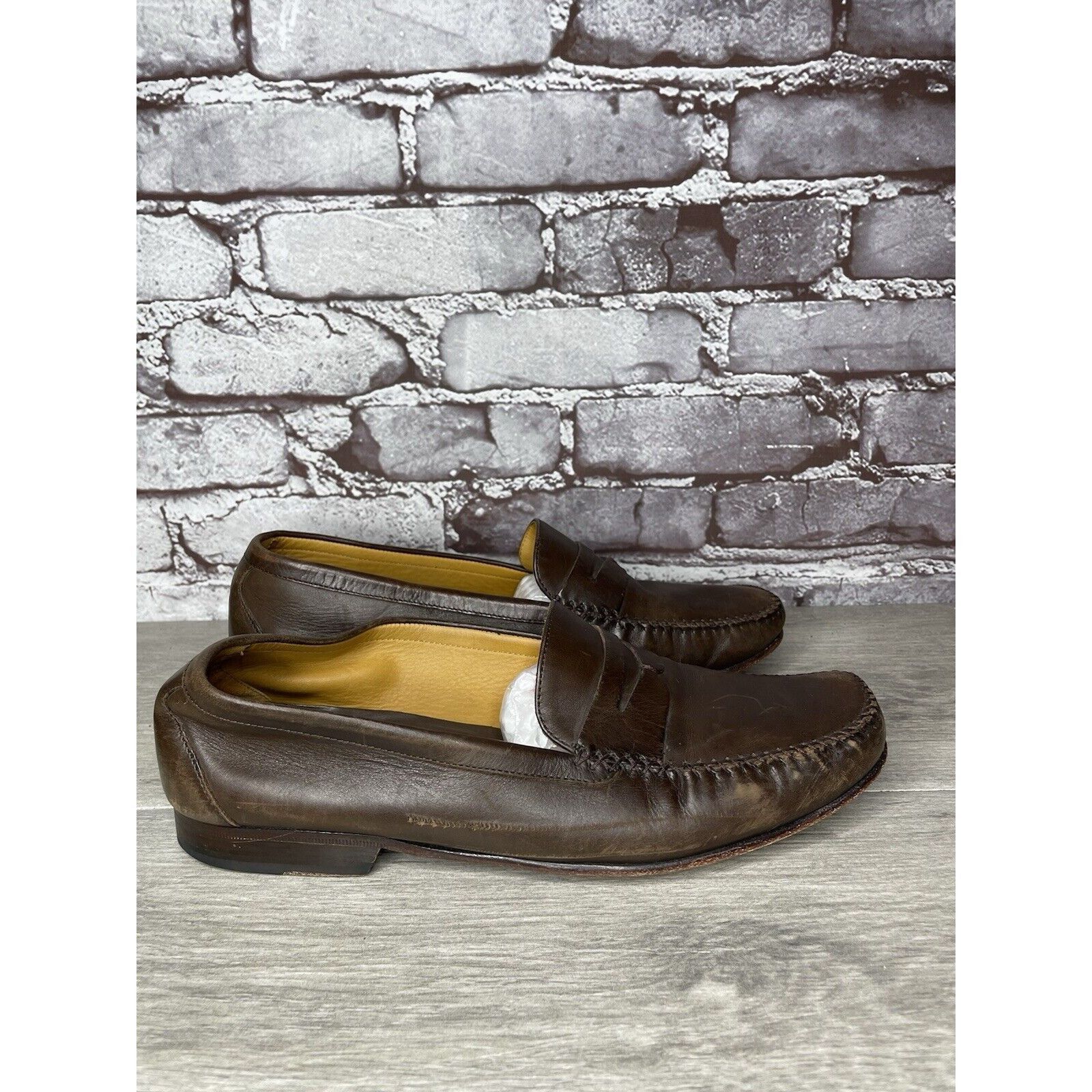 Cole Haan Cole Haan Resort Penny Loafer Men's Sz 9.5D Brown Leather Mo Size US 9.5 / EU 42-43 - 11 Thumbnail