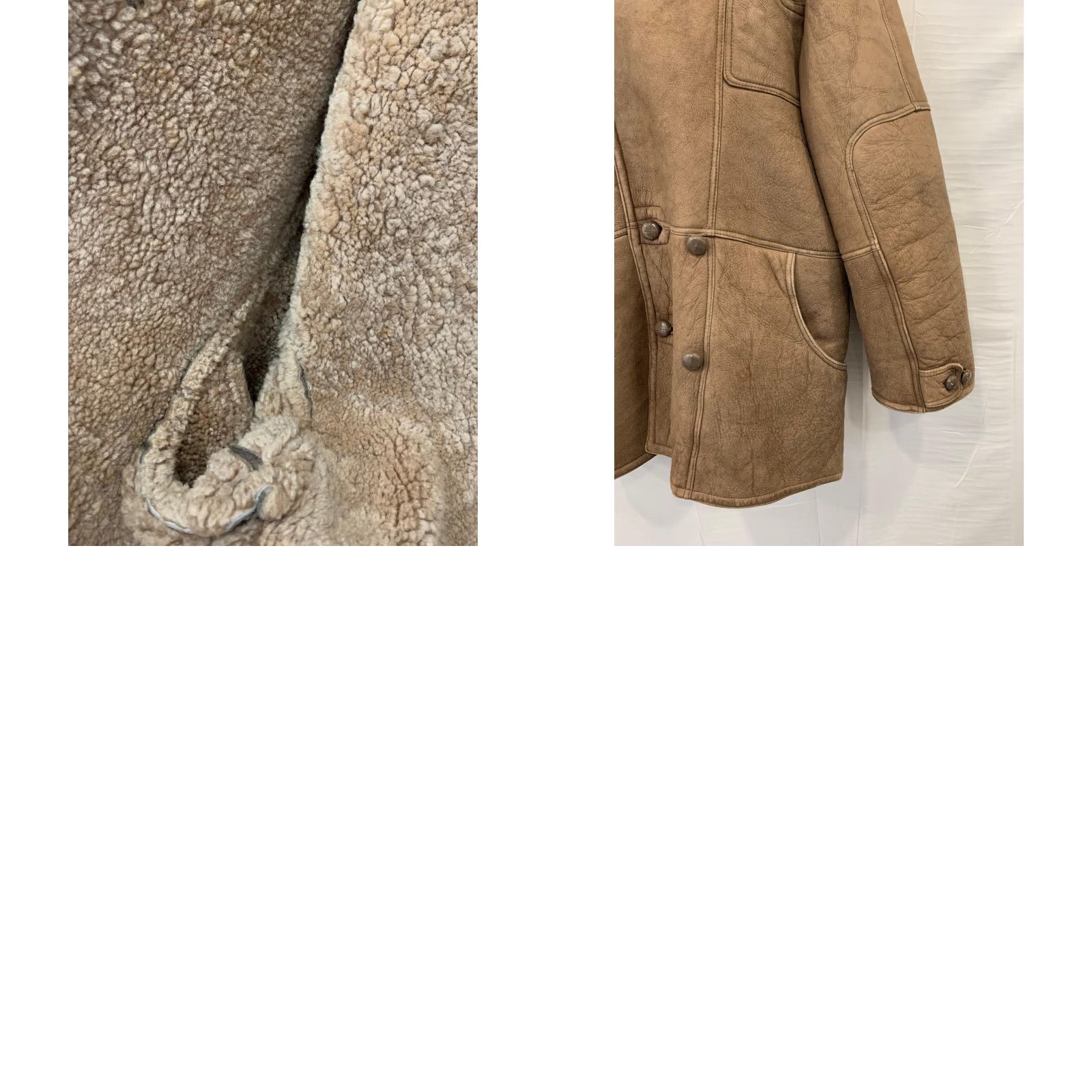 Vintage VINTAGE Starting Leather Coat Mens XL Brown Sherpa Lined Shearling / Sheepskin Coat Size US XL / EU 56 / 4 - 8 Thumbnail