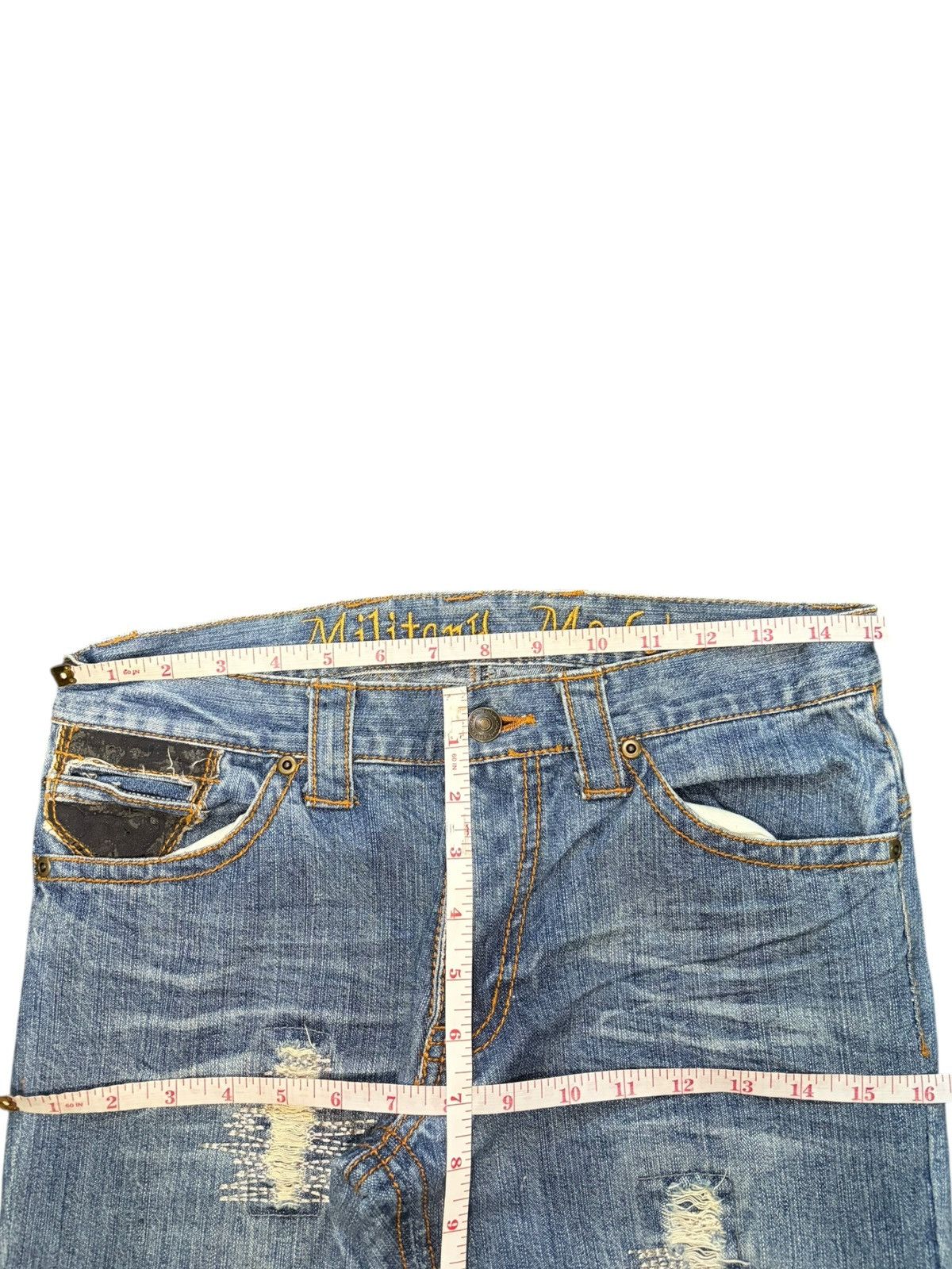 Ksubi Vintage Japanese Brand Faded Wash Distressed Jeans Size 30" / US 8 / IT 44 - 6 Thumbnail