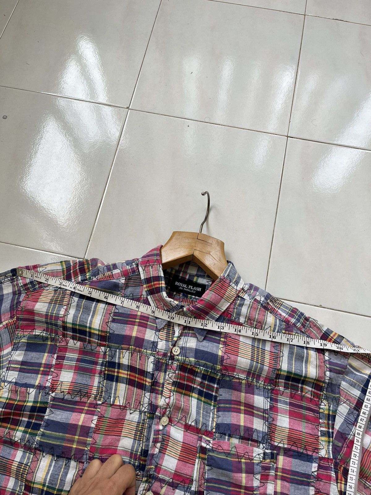 If Six Was Nine × Japanese Brand × Le Grande Bleu (L.G.B.) Rare 💥 Royal Flash Patch Work Shirt Size US S / EU 44-46 / 1 - 14 Thumbnail