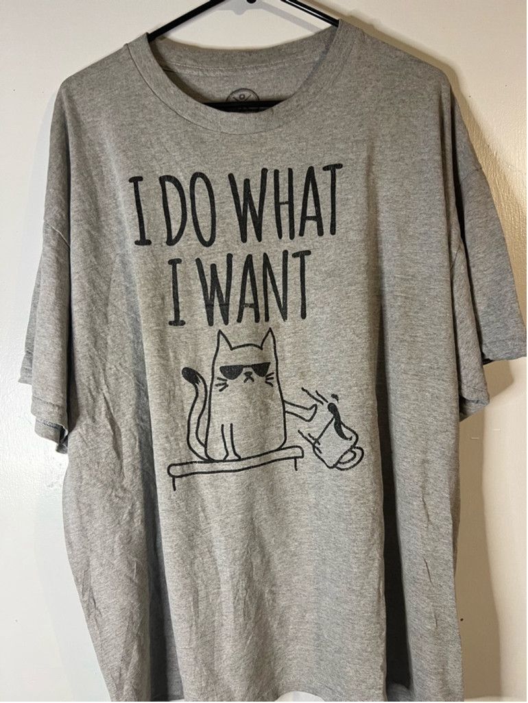 Other Men's DOM I do what I want Graphic T-Shirt Size 2XL Gray Size US XXL / EU 58 / 5 - 1 Thumbnail