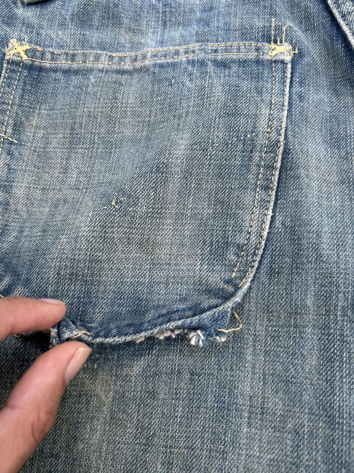 Maison MIHARA YASUHIRO MIHARAYASUHIRO X SUGAR CANE Selvedge Distressed Denim Jeans Size US 36 / EU 52 - 16 Thumbnail