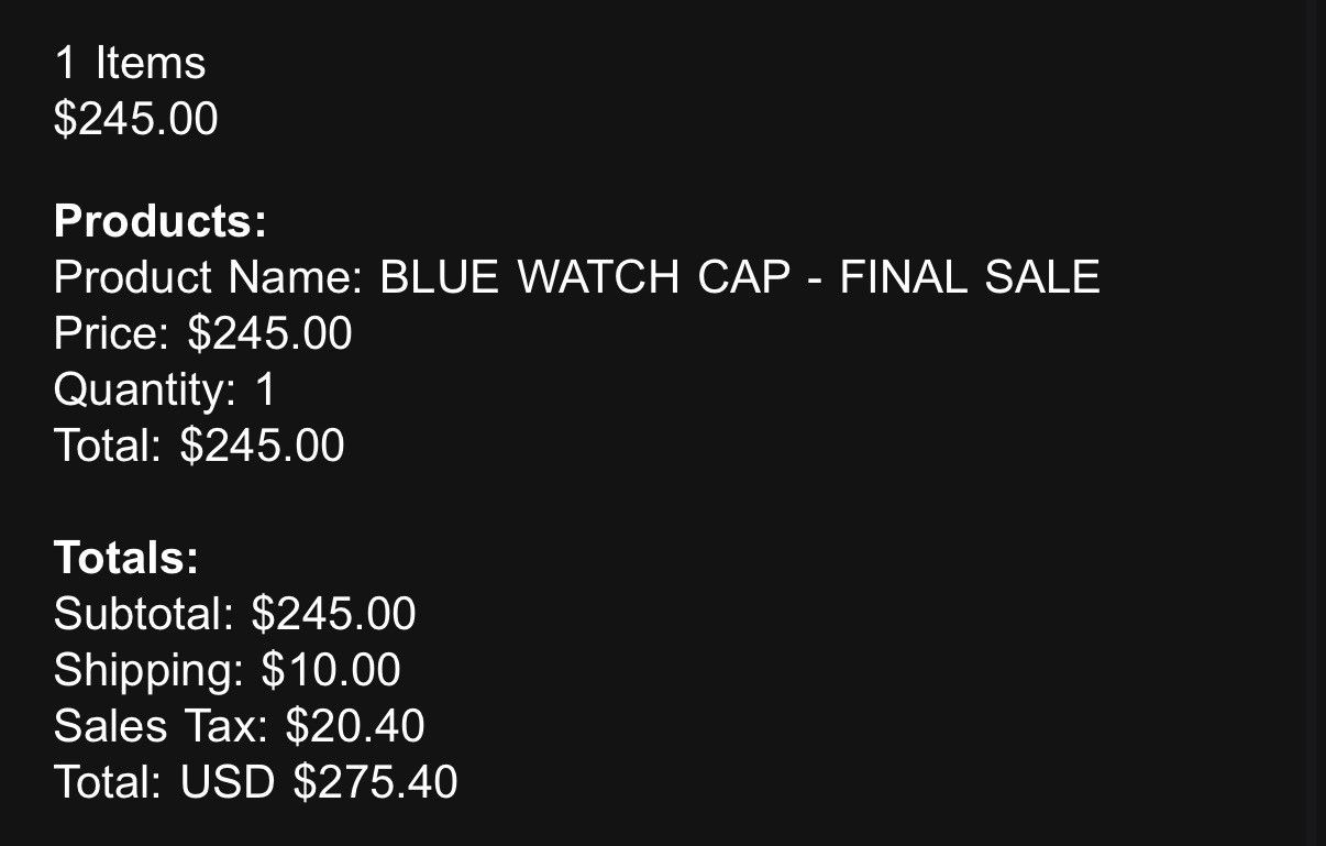 Chrome Hearts Chrome Hearts CH Blue Beanie Size ONE SIZE - 3 Thumbnail