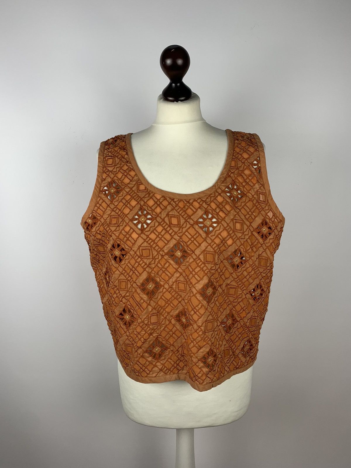 Gudrun Sjoden Gudrun Sjoden Mesh Tank Top Vest Sleeveless Gilet Size XL Size XL / US 12-14 / IT 48-50 - 1 Thumbnail