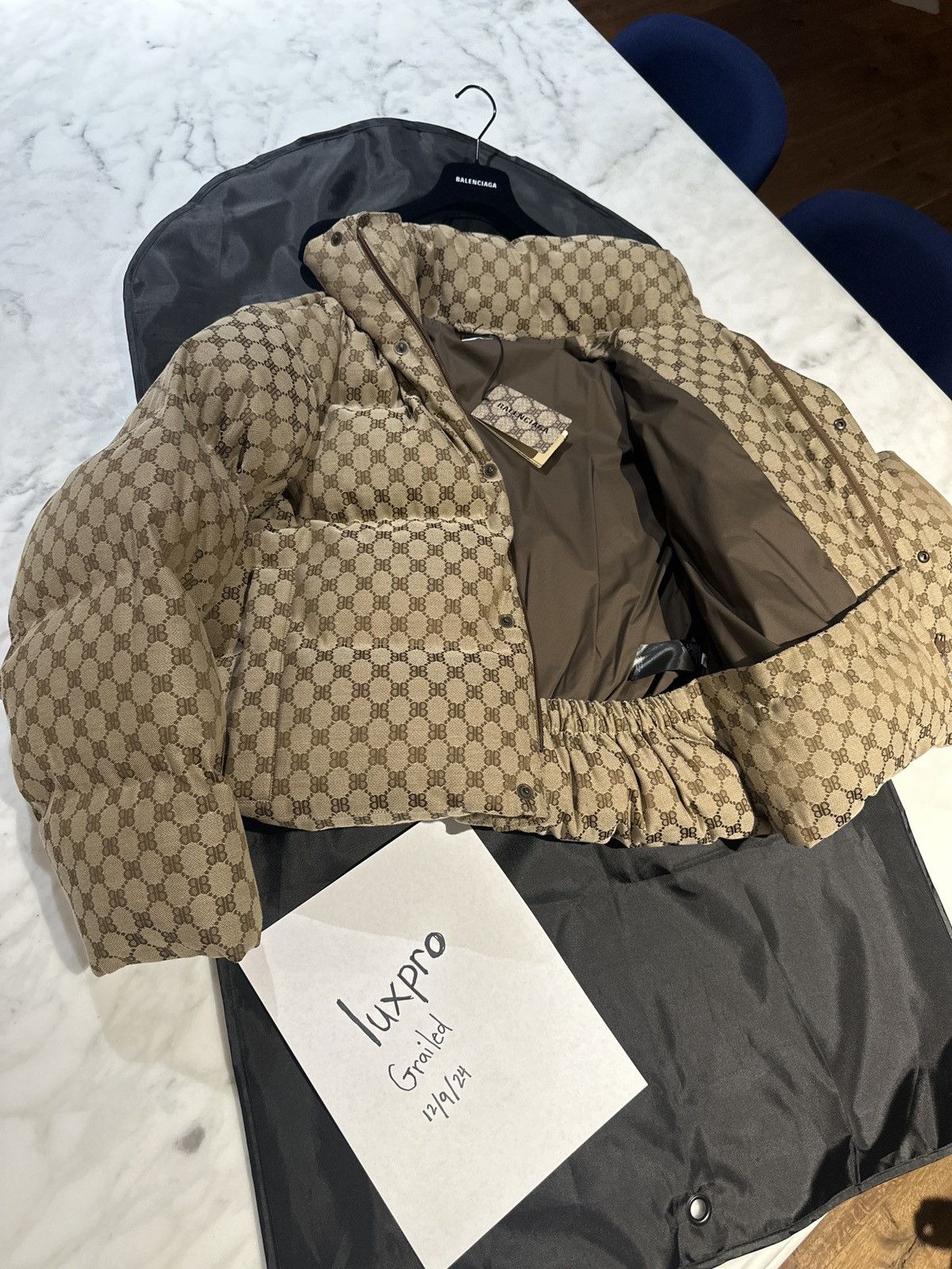 Balenciaga × Gucci Balenciaga X Gucci Puffer Canvas Jacquard Size S / US 4 / IT 40 - 4 Thumbnail