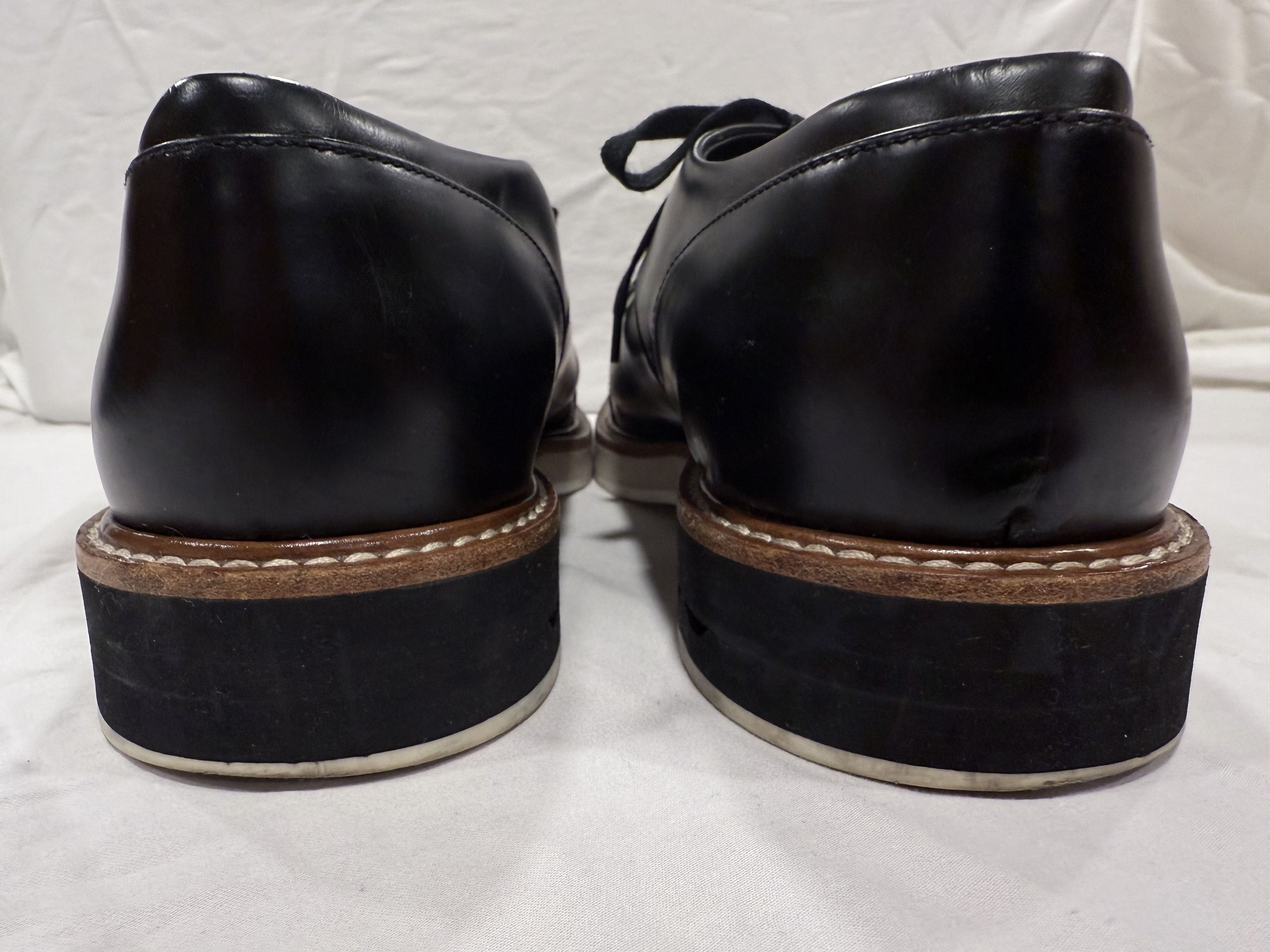 Louis Vuitton LOUIS VUITTON BROGUES LACE UP MENS DRESS SHOES SWORD BLACK Size US 10 / EU 43 - 5 Thumbnail