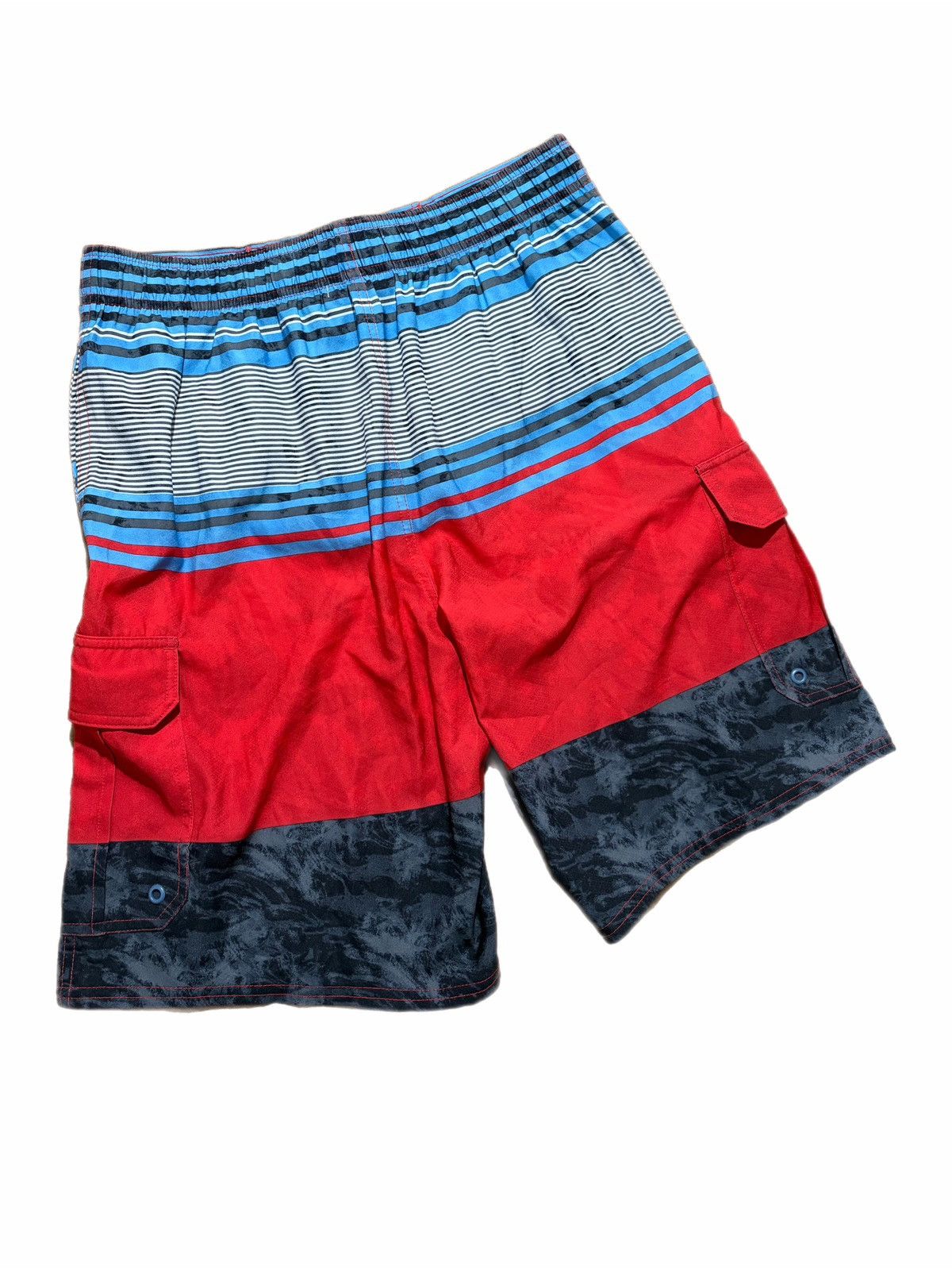 Airwalk Airwalk Swim Trunks Stripe Cargo Stretch Board Shorts Size US 33 - 2 Thumbnail