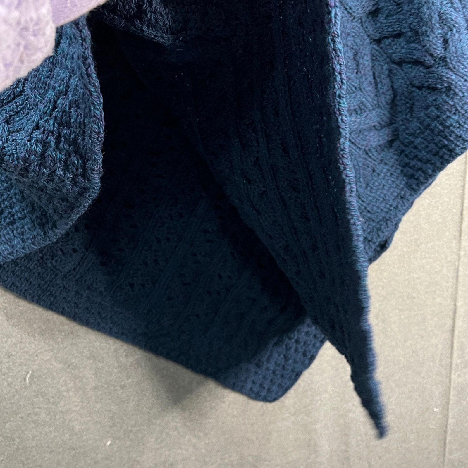 Aran Crafts Kiironan Merino Wool -Neck Porcho Atlantic XS/S Size S / US 4 / IT 40 - 9 Thumbnail