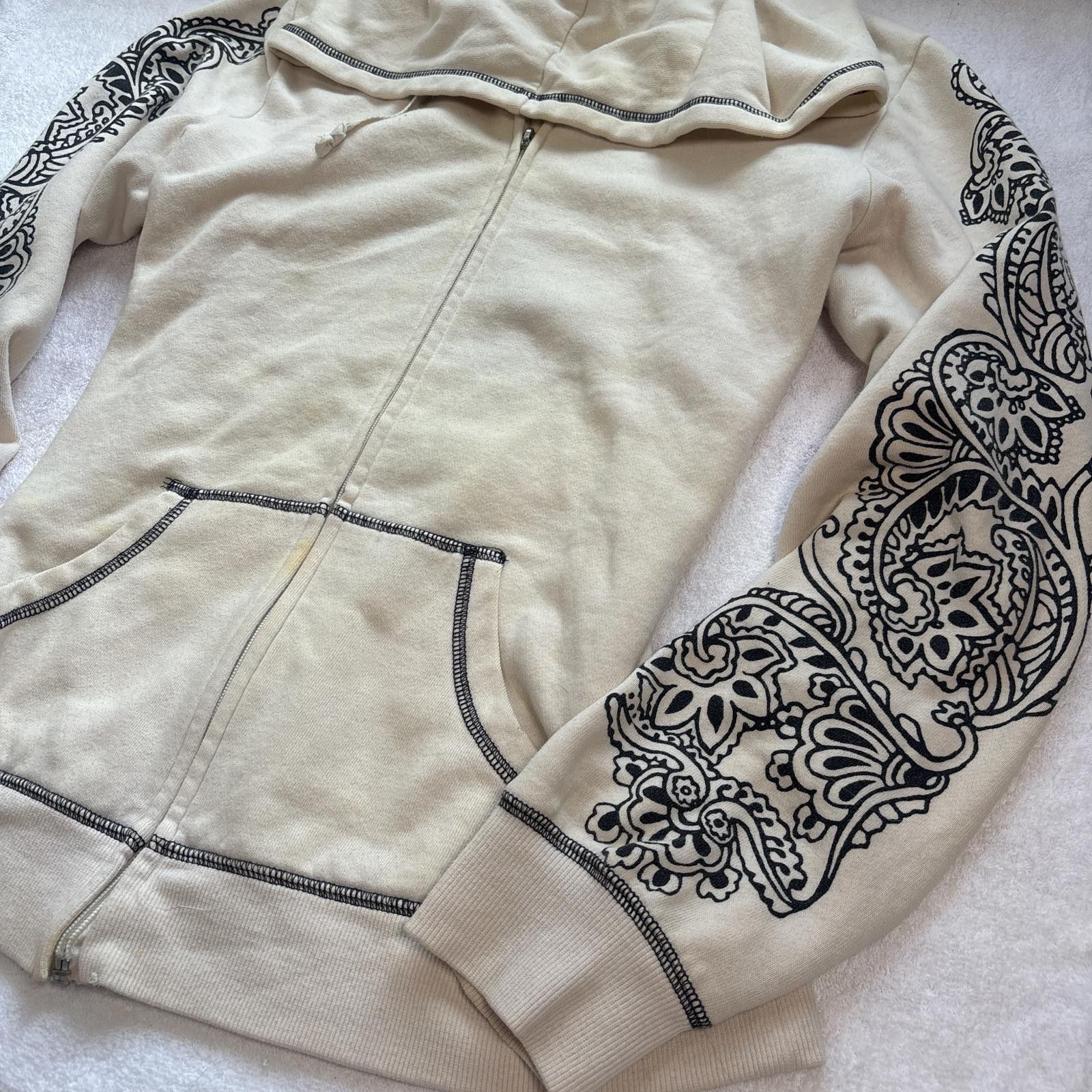 Other y2k grunge floral graphic zip up Size M / US 6-8 / IT 42-44 - 3 Thumbnail