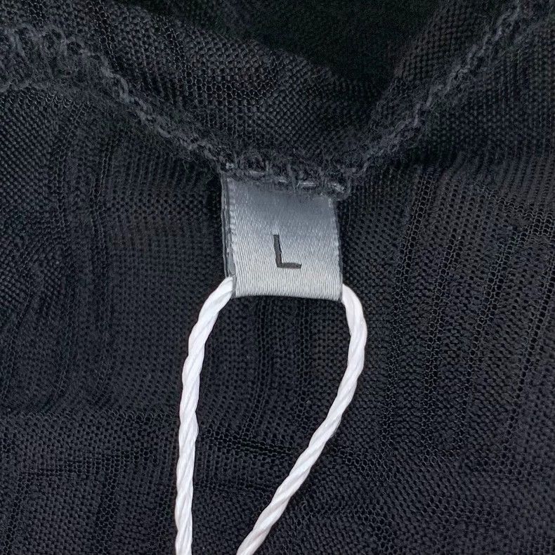 Dior Dior Black logo full-printed hollow round-neck short-sleev Size US L / EU 52-54 / 3 - 6 Thumbnail