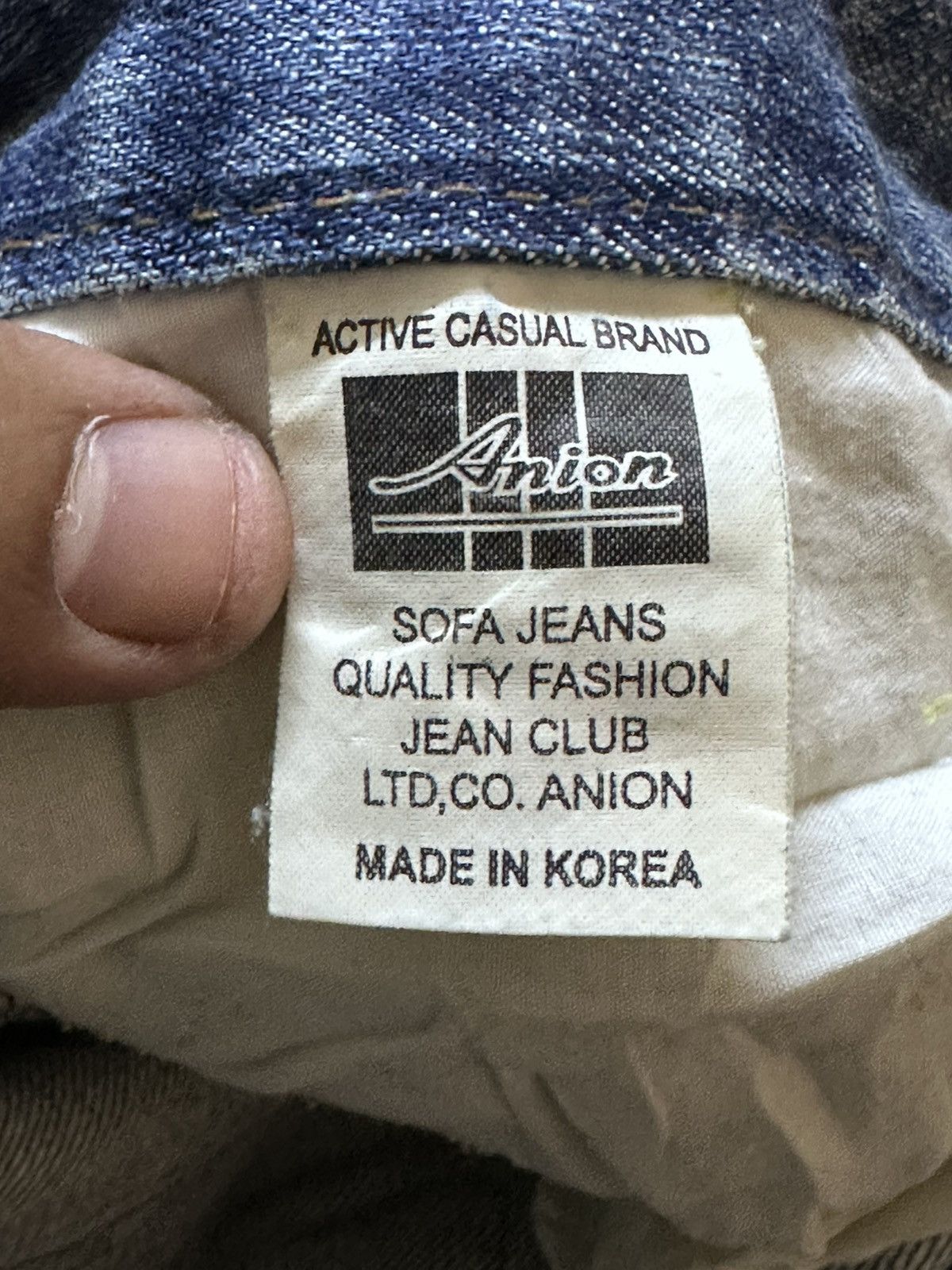 Le Grande Bleu (L.G.B.) Vintage Anion Flare Faded paint Spaltter Blinker Denim Size US 30 / EU 46 - 9 Thumbnail