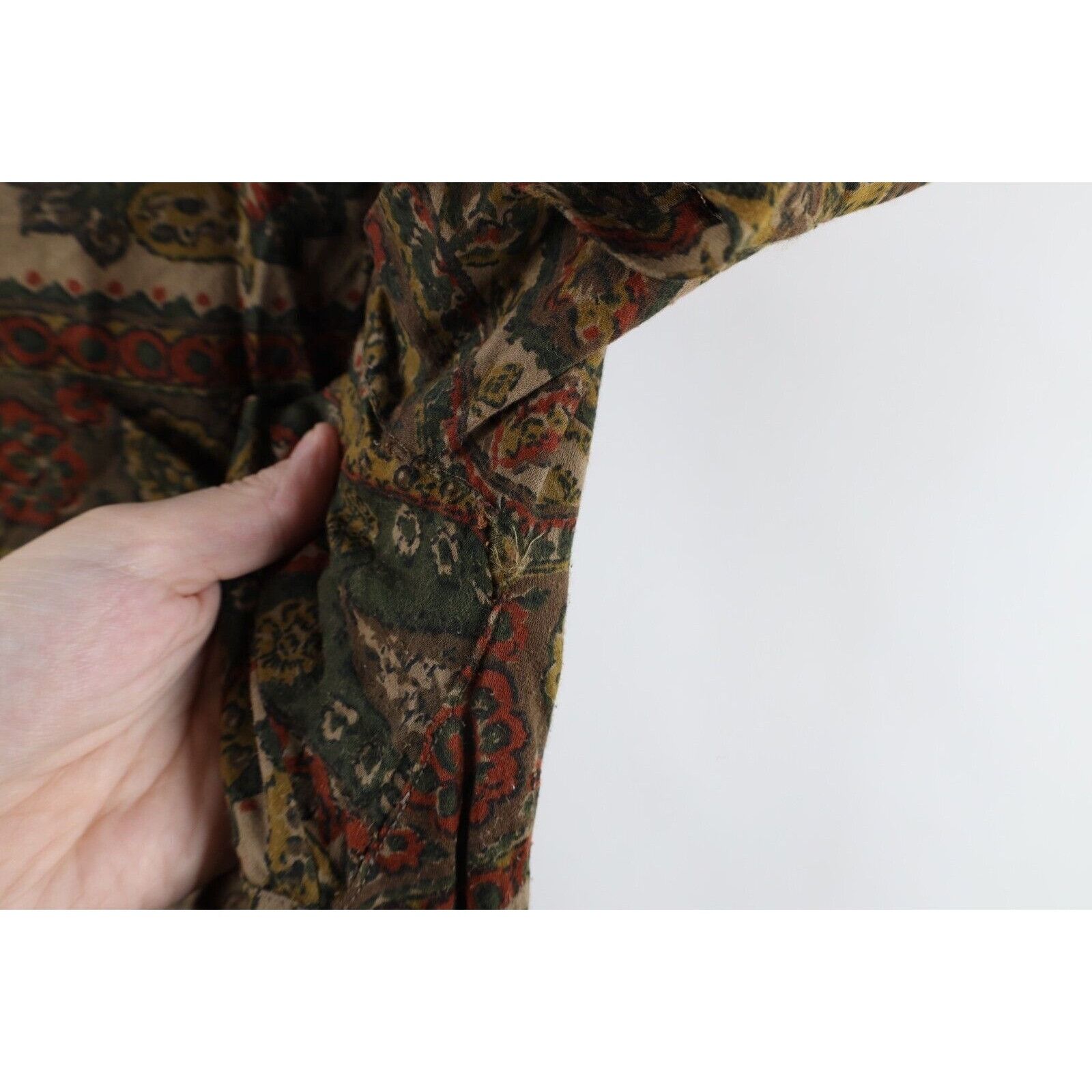 Vintage Vintage 50s 60s Mid Century Modern MCM Flower Tapestry Dress Size M / US 6-8 / IT 42-44 - 9 Thumbnail