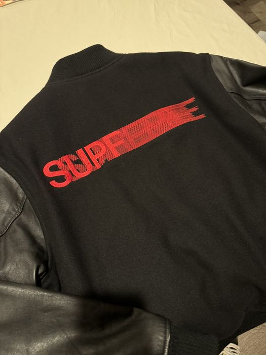 Supreme Supreme Motion Logo Varsity Jacket | Grailed
