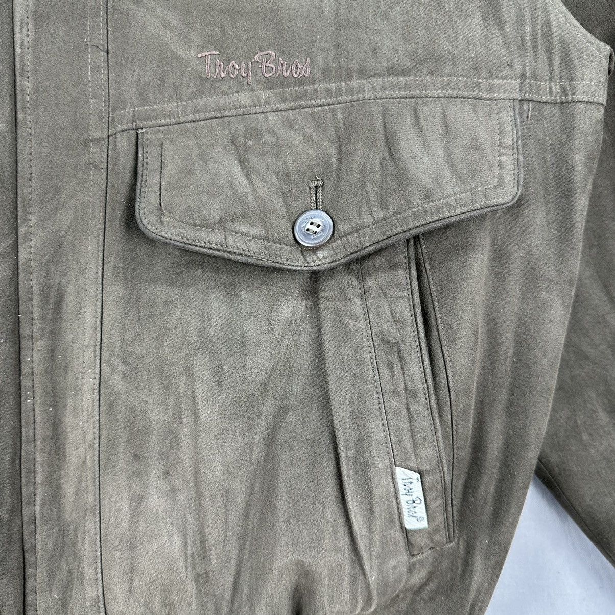 Japanese Brand Vintage 90's Troy Bros Japan Casual Zipper Jacket Size US M / EU 48-50 / 2 - 9 Thumbnail