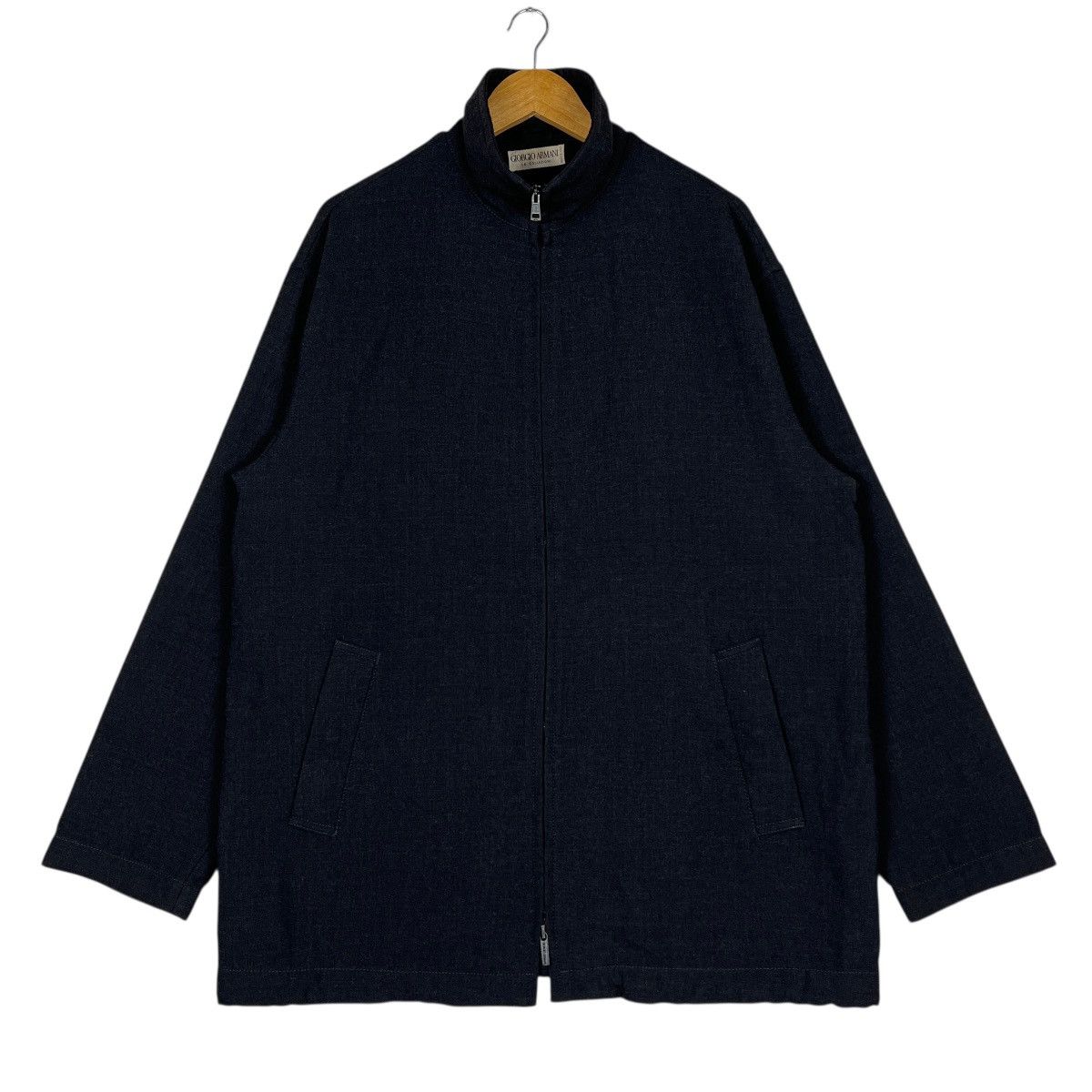 Giorgio Armani 🔥 Giorgio Armani High Neck Zip Up Jacket Made In Italy Size US M / EU 48-50 / 2 - 2 Thumbnail