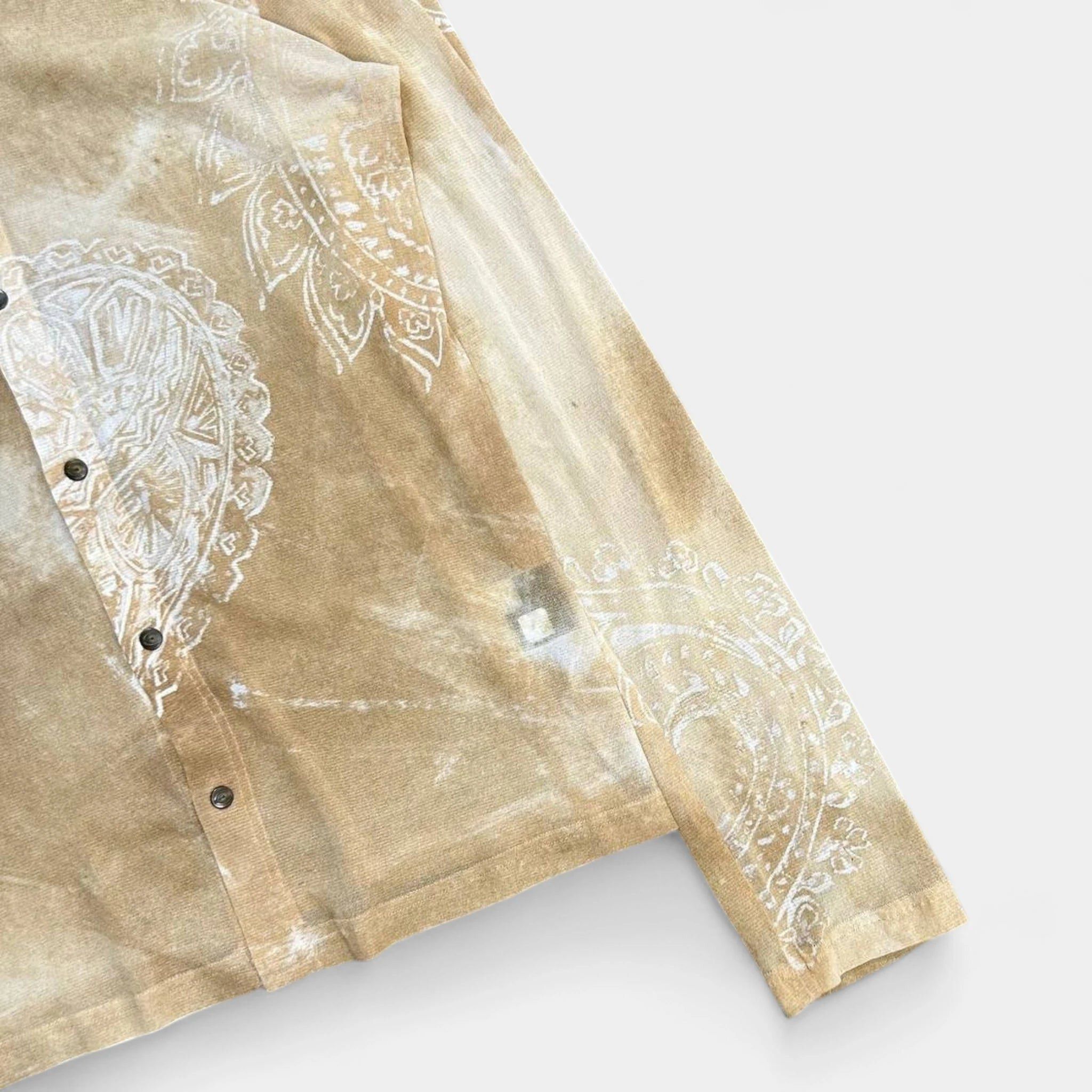 Just Cavalli Just Cavalli Bandana Yellow Mesh Shirt Size US L / EU 52-54 / 3 - 2 Thumbnail