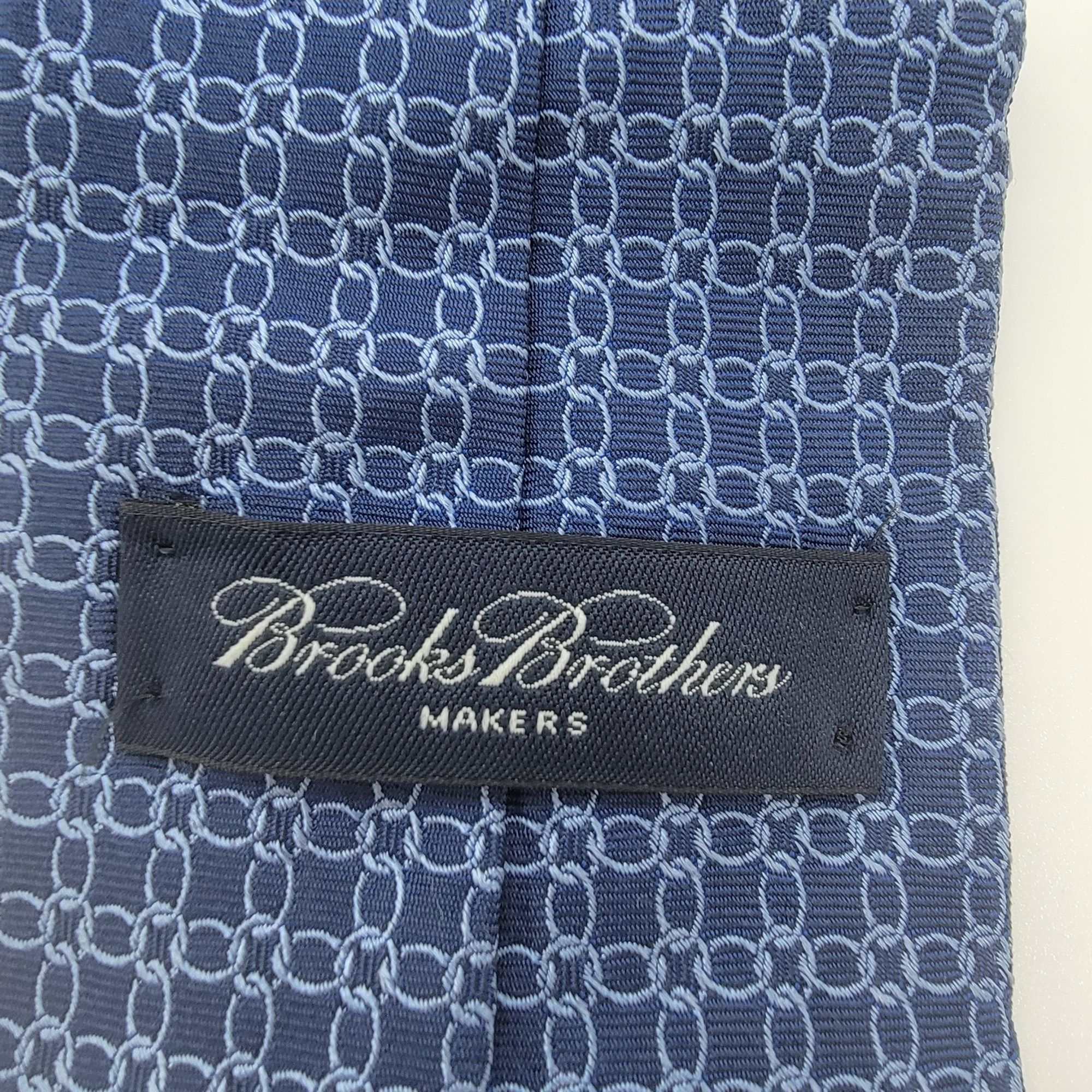 Brooks Brothers ⭐Brooks Brothers Vintage 346 Men’s Blue Circle Pure Silk Nec Size ONE SIZE - 3 Thumbnail