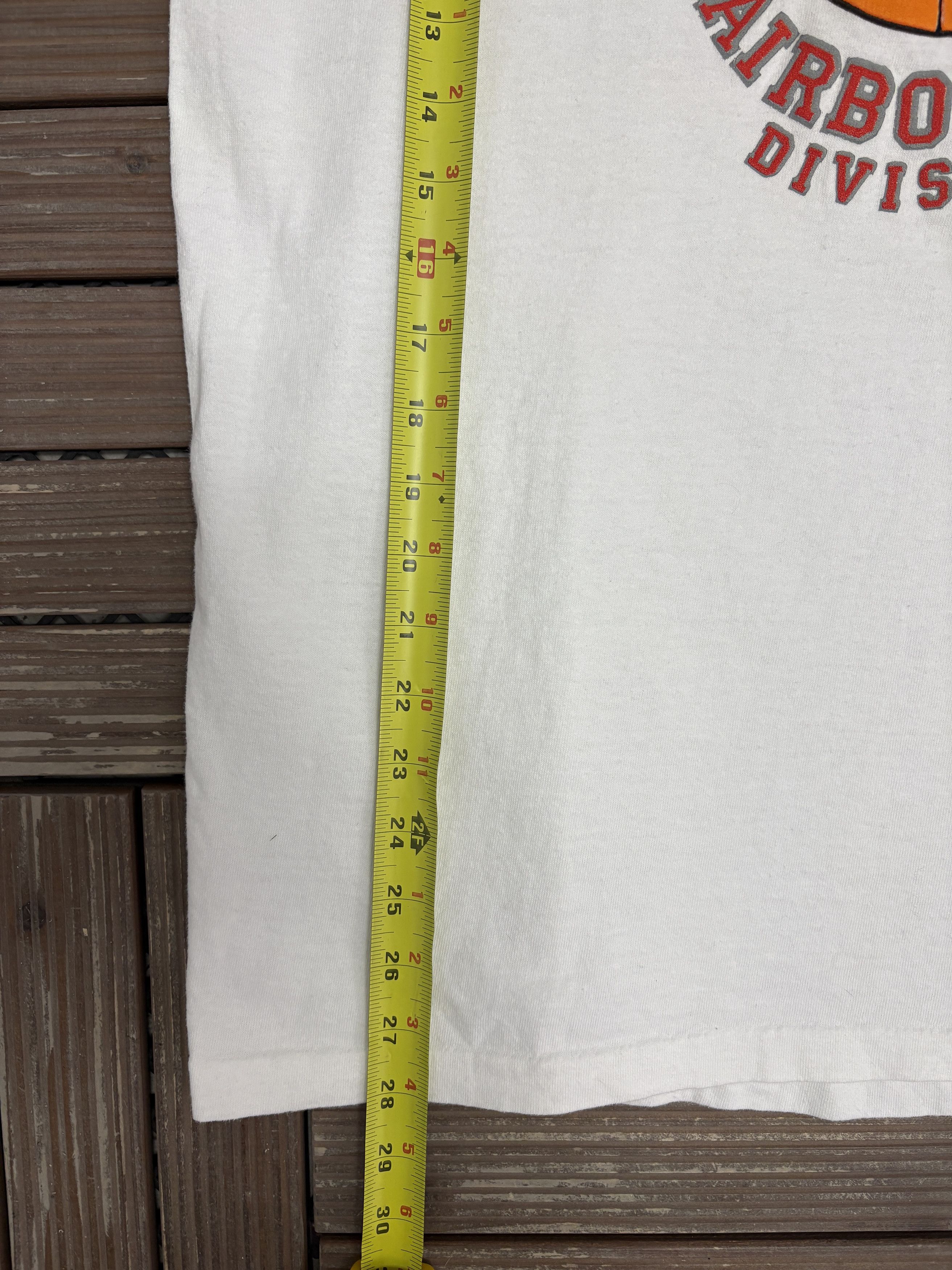 Vintage Buckeyes Airborne Division Vintage White T-Shirt Tee Size US L / EU 52-54 / 3 - 8 Thumbnail