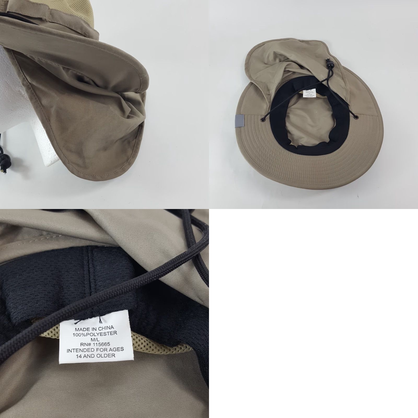 Vintage VINTAGE Silverbait Khaki Vented Outdoor Boonie Bucket Hat M Beige 90s Retro Baseball Sun Outdoor Mens Hat Size ONE SIZE - 8 Thumbnail