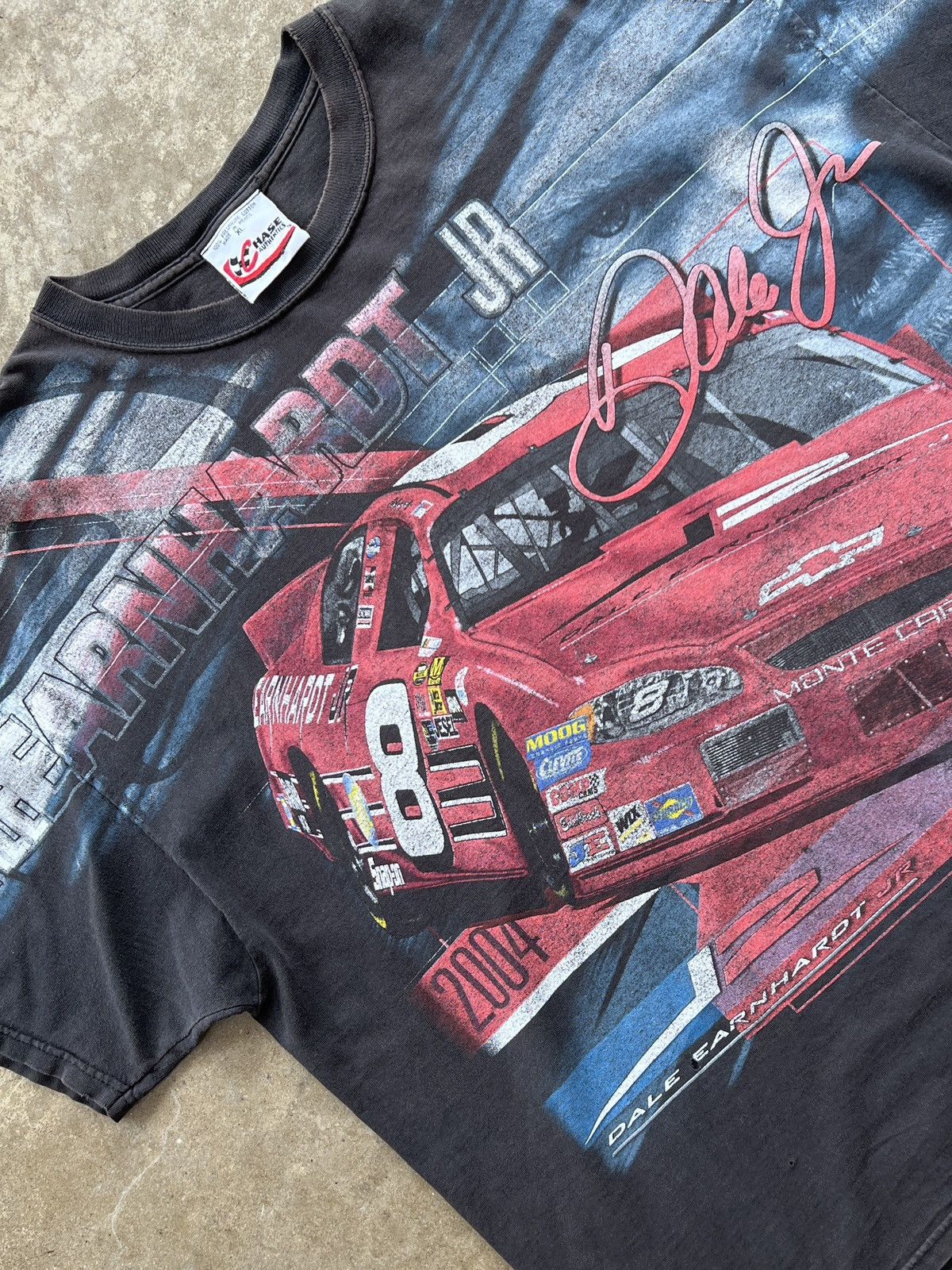 Vintage Dale Earnhardt Jr AOP Chevy Racing AOP NASCAR Tee XL