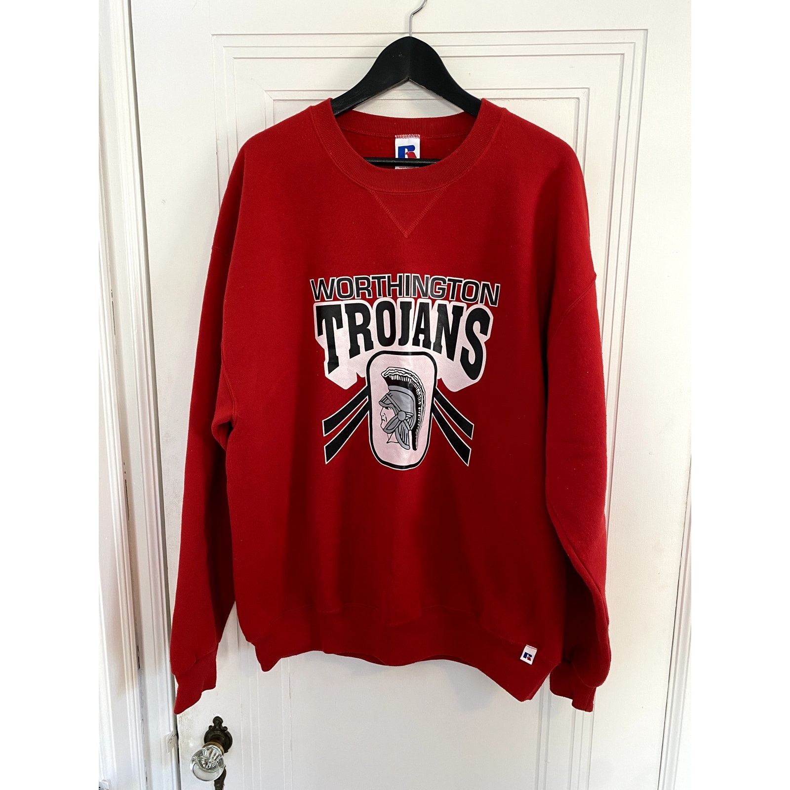 Russell Athletic Vintage Worthington Trojans High School Crewneck Sweatshirt Size US XL / EU 56 / 4 - 1 Thumbnail