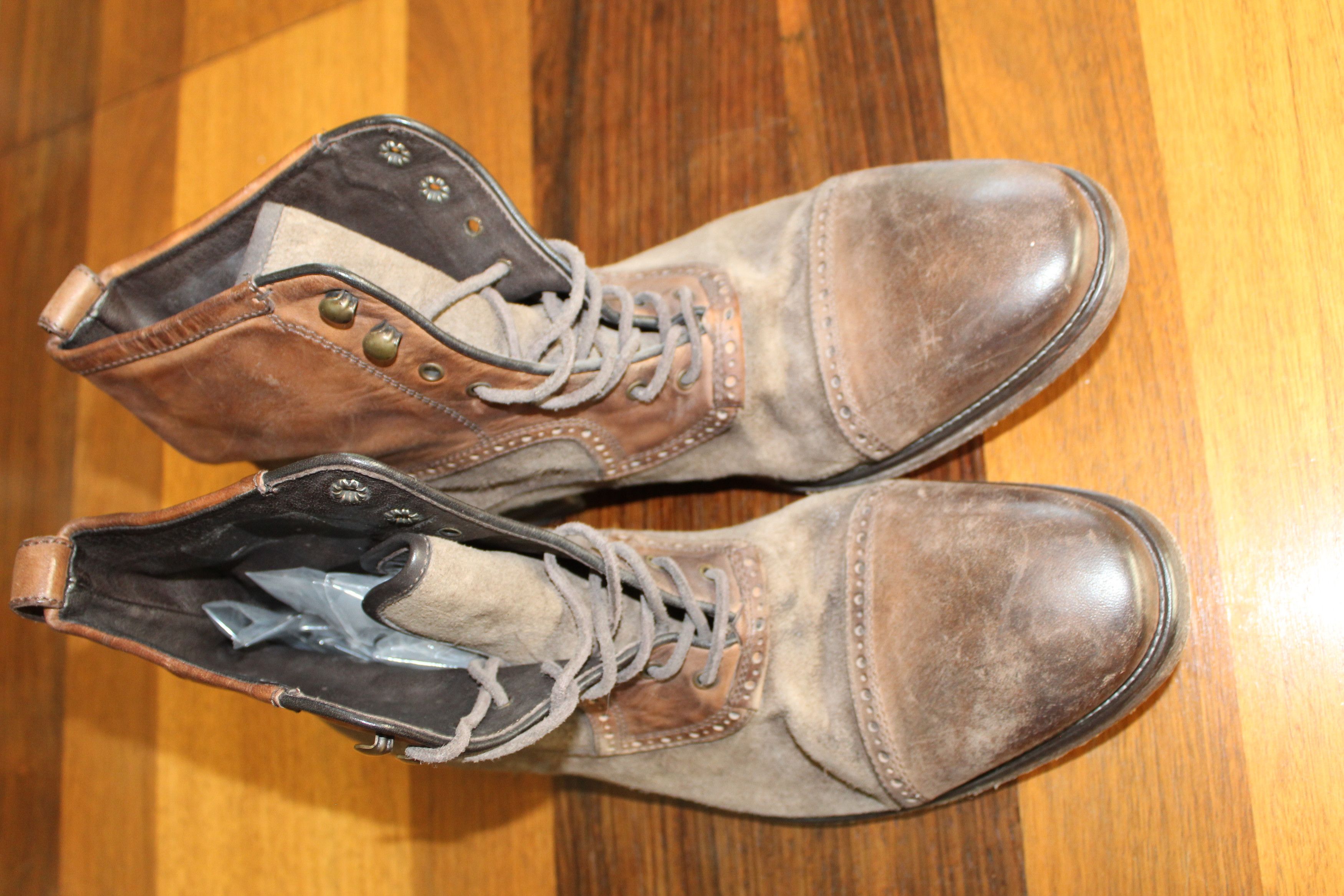 John Varvatos Varvatos 2132 VIP Cap Toe Boots – Fall 2013, Made in Italy ( Size US 11 / EU 44 - 6 Thumbnail