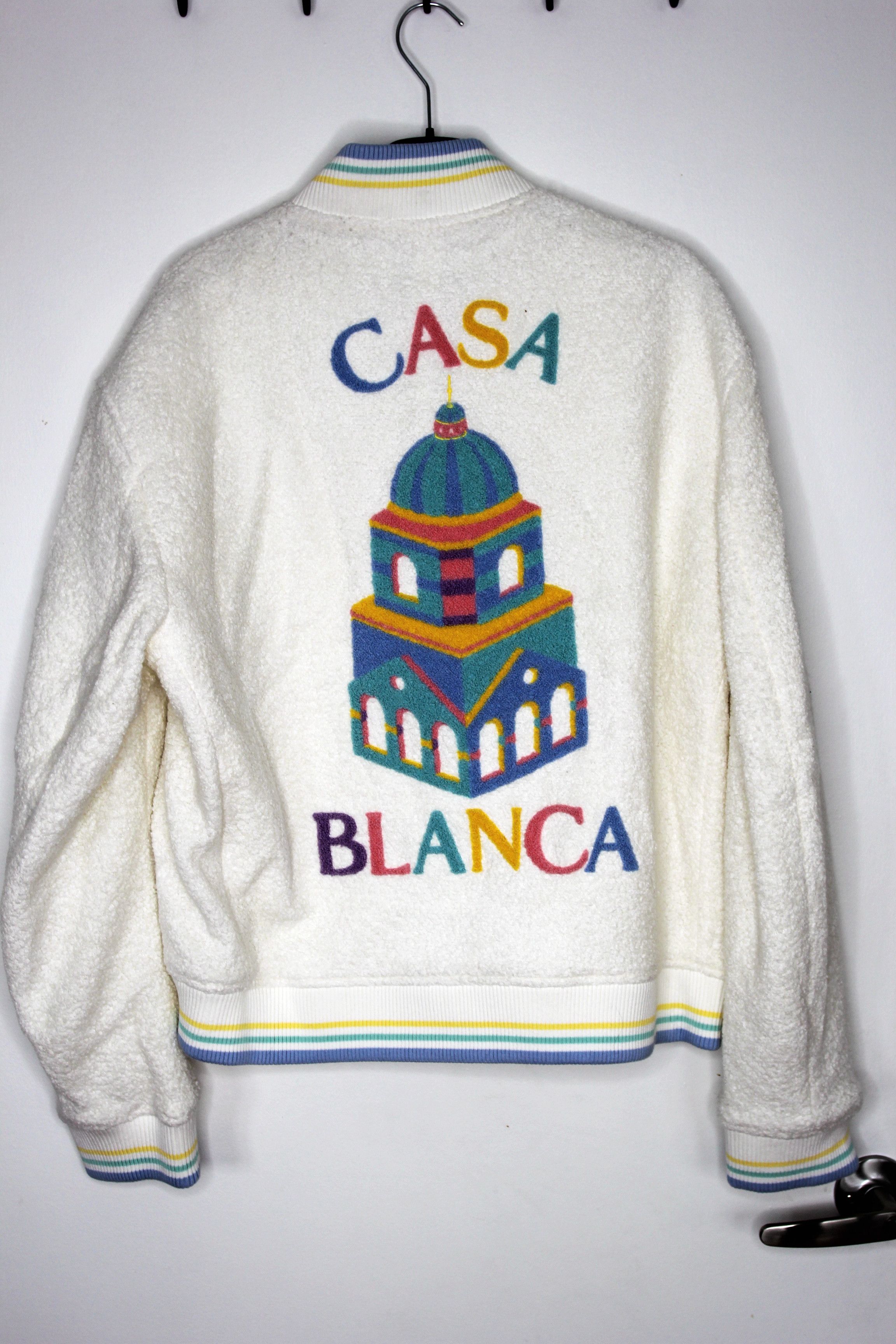 Casablanca BNWT AW24 CASABLANCA MAISON PASTELLE BOMBER JACKET L Size US L / EU 52-54 / 3 - 3 Thumbnail