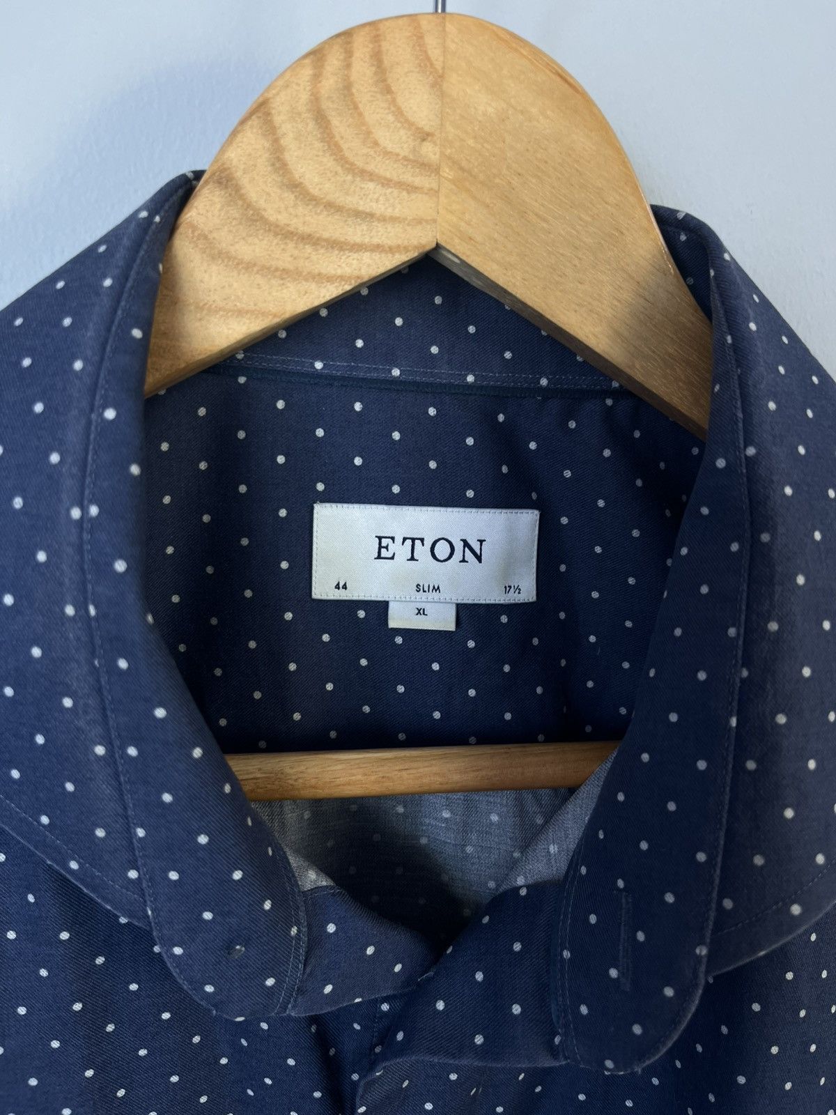 Eton Eton Luxury Classic Pointed Cotton Long Sleeve Shirt Size US XL / EU 56 / 4 - 7 Thumbnail