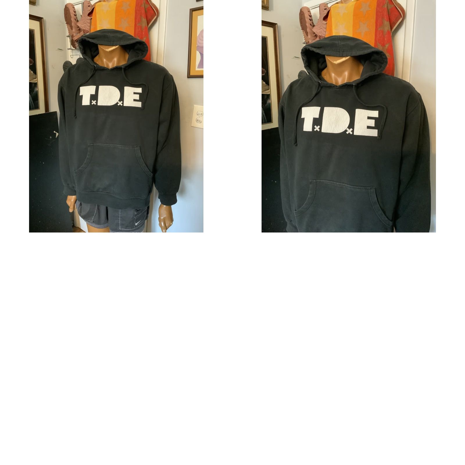 Vintage TDE Top Dawg Entertainment Hoodie Pullover LG Black Hip Hop Graphic Men Size Large Logo Pullover Hoodie Mens Size US L / EU 52-54 / 3 - 9 Thumbnail