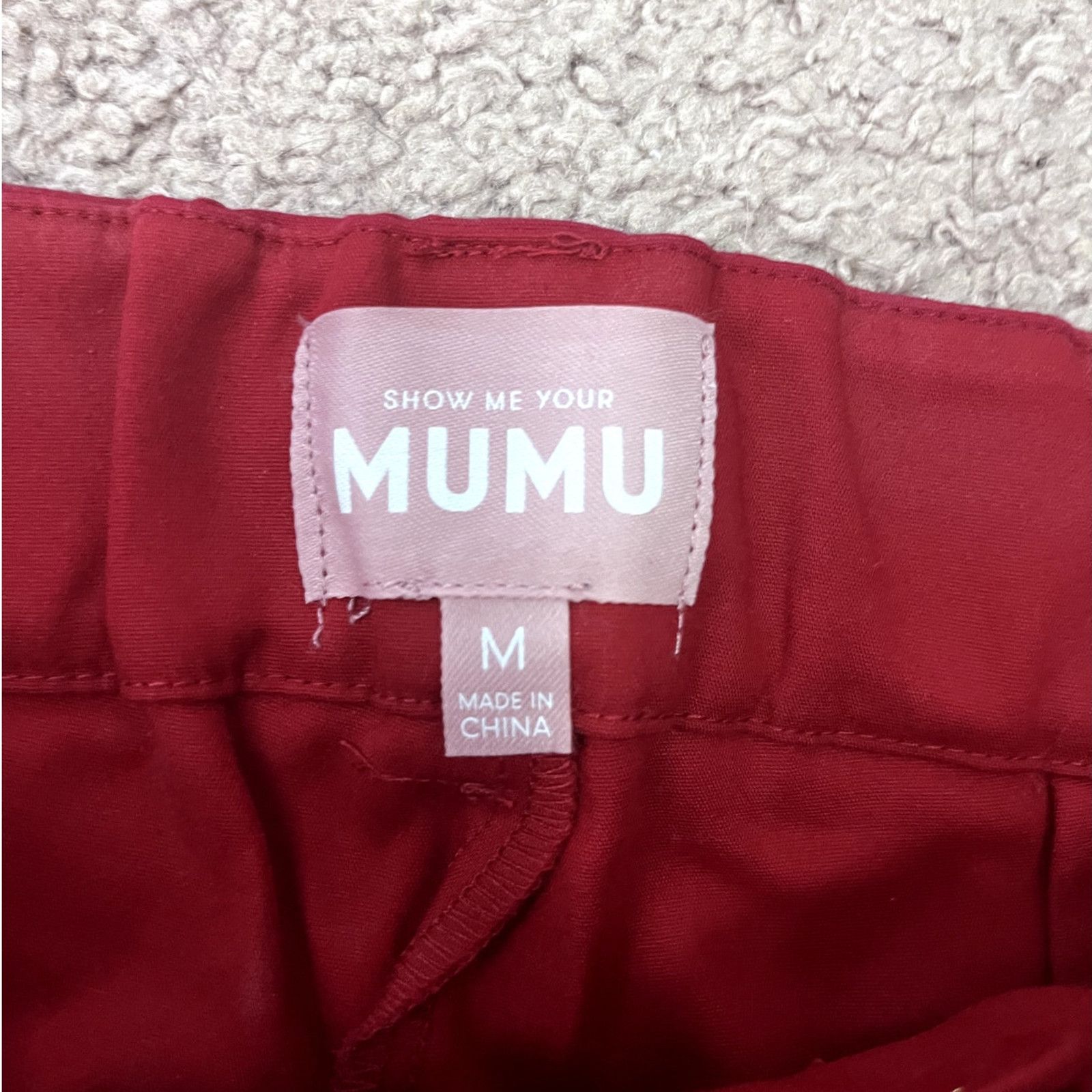 Show Me Your MuMu Red Women's Show Me Your Mumu Wide Leg Pants M Size 30" / US 8 / IT 44 - 4 Thumbnail