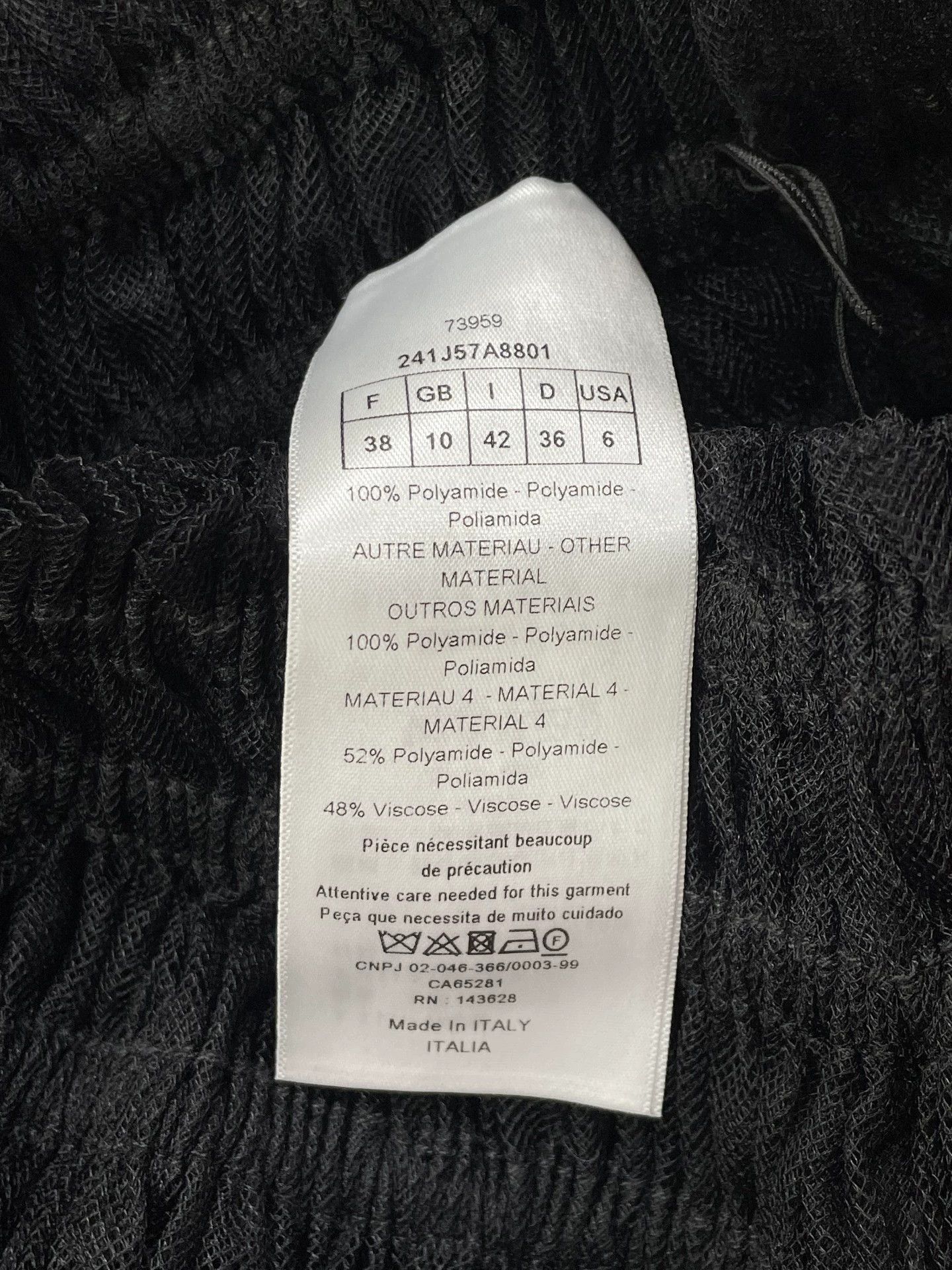 Dior Dior Black Lace Paneled Tulle Puffy Mini Skirt Size 27" / US 4 / IT 40 - 5 Thumbnail