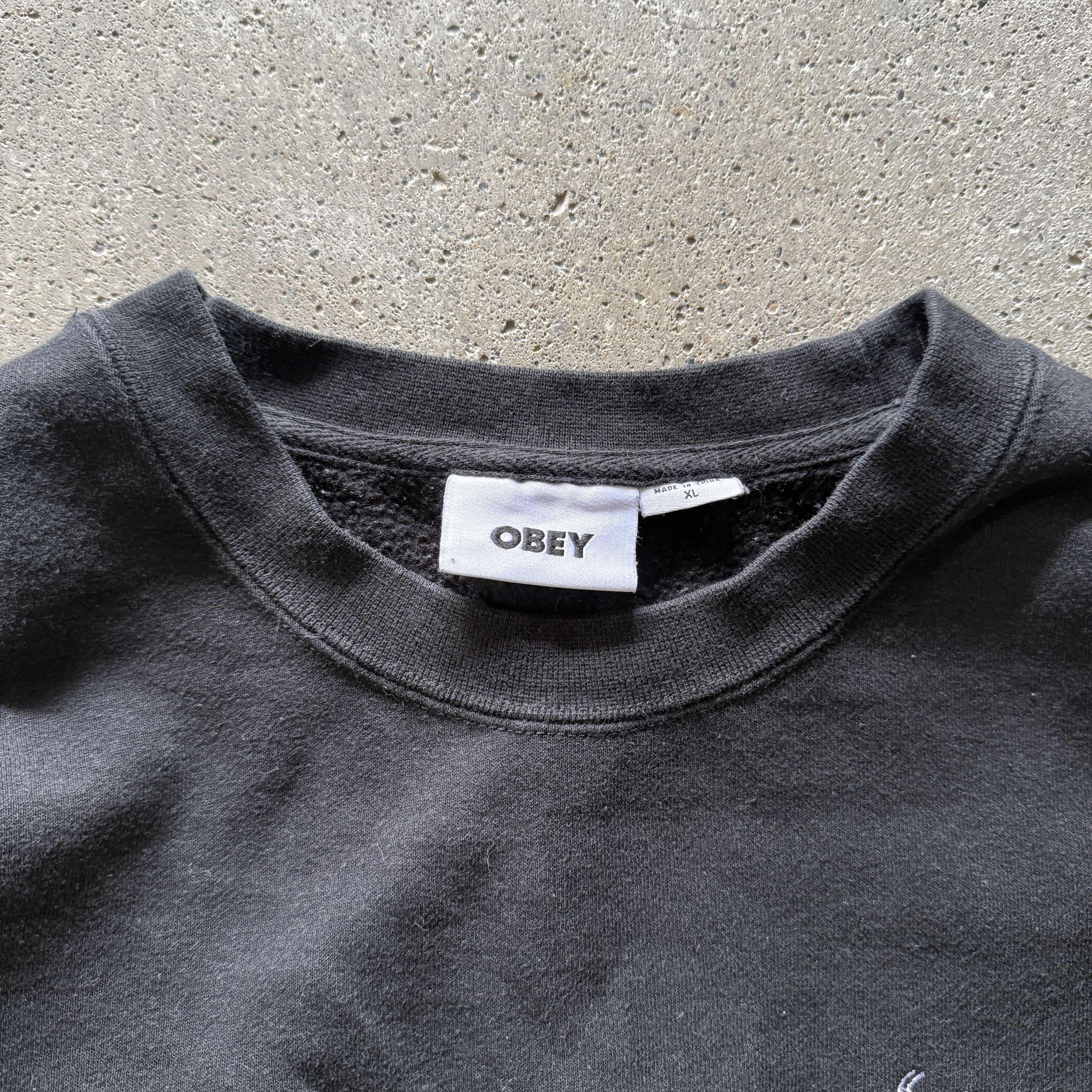 Obey vintage y2k obey black graphic sweatshirt Size US XL / EU 56 / 4 - 3 Thumbnail