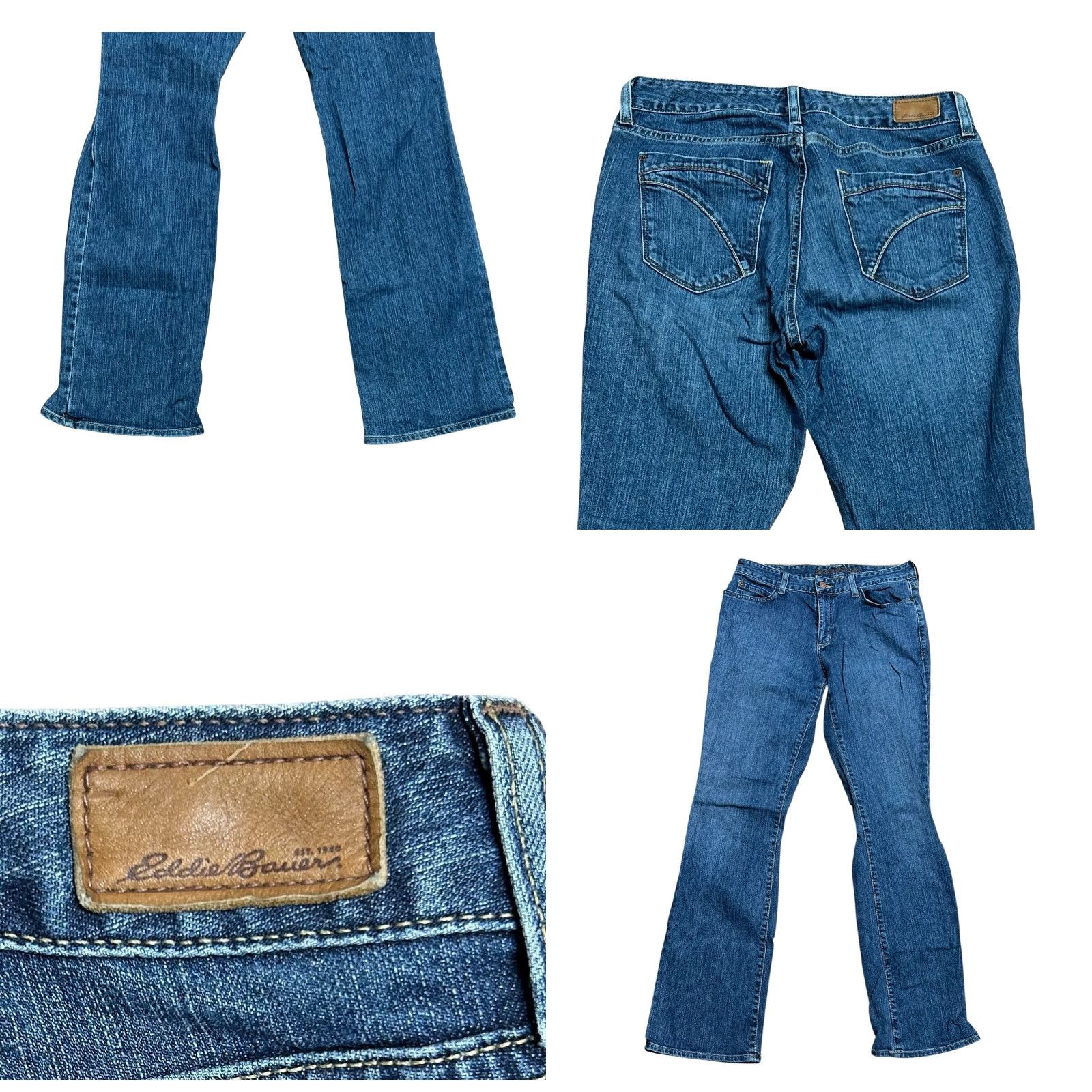 Eddie Bauer VINTAGE Eddie Bauer Jeans Women 8L Blue Pants High Waist Mom Denim Slim Straight 5-Pocket Mens? Women Size 30" / US 8 / IT 44 - 10 Thumbnail
