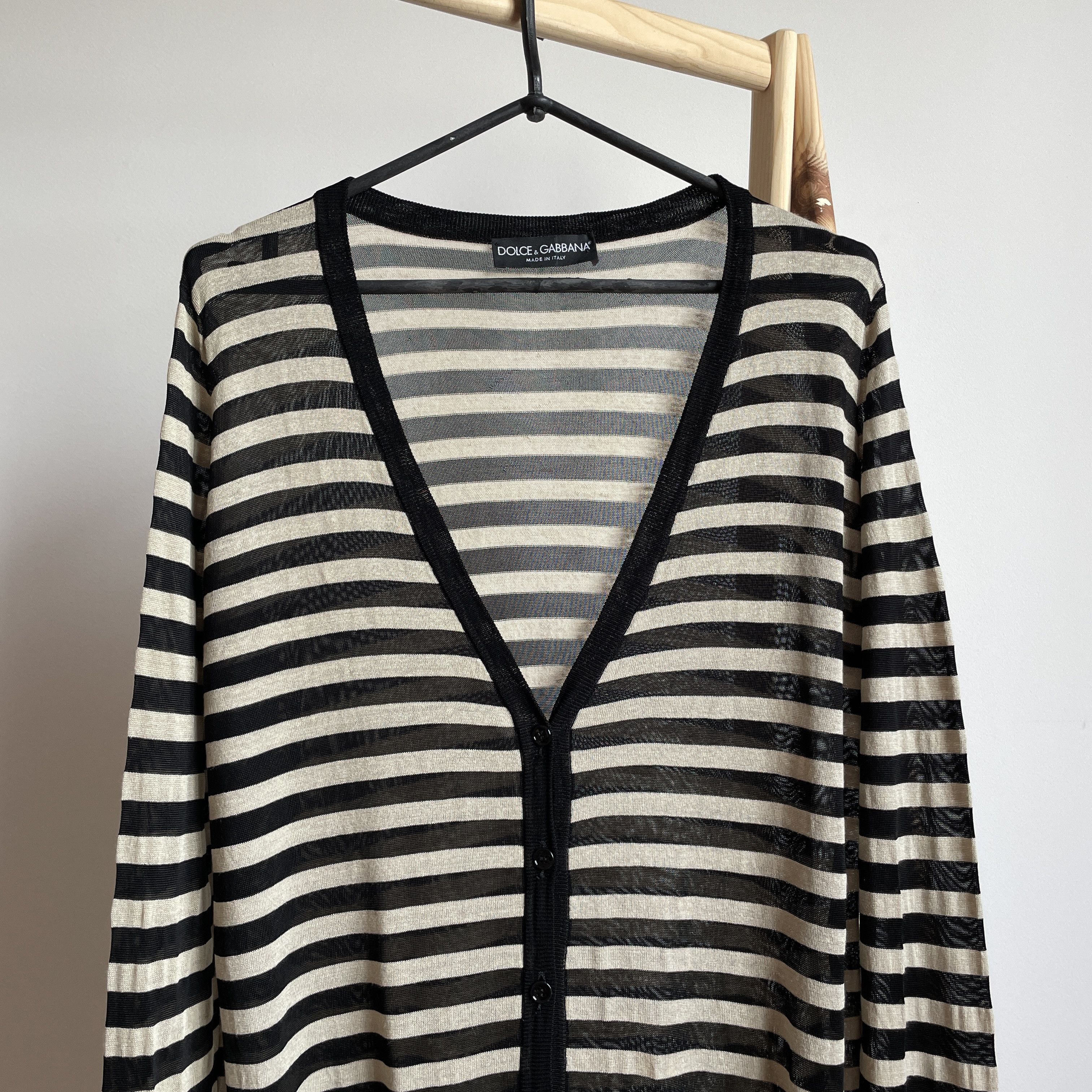 Dolce & Gabbana Dolce & Gabbana Womens Striped Cardigan Size IT 44 Size M / US 6-8 / IT 42-44 - 3 Thumbnail